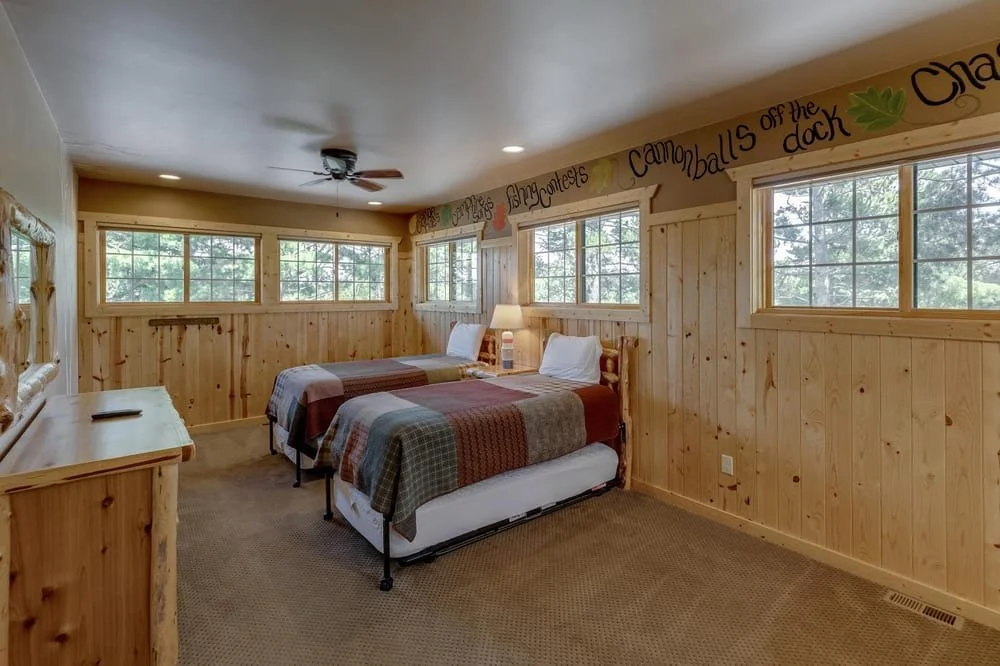 BEDROOM 4 - Third Floor: Loft Bedroom with 3Twin Beds & 3 Twin Trundle Beds