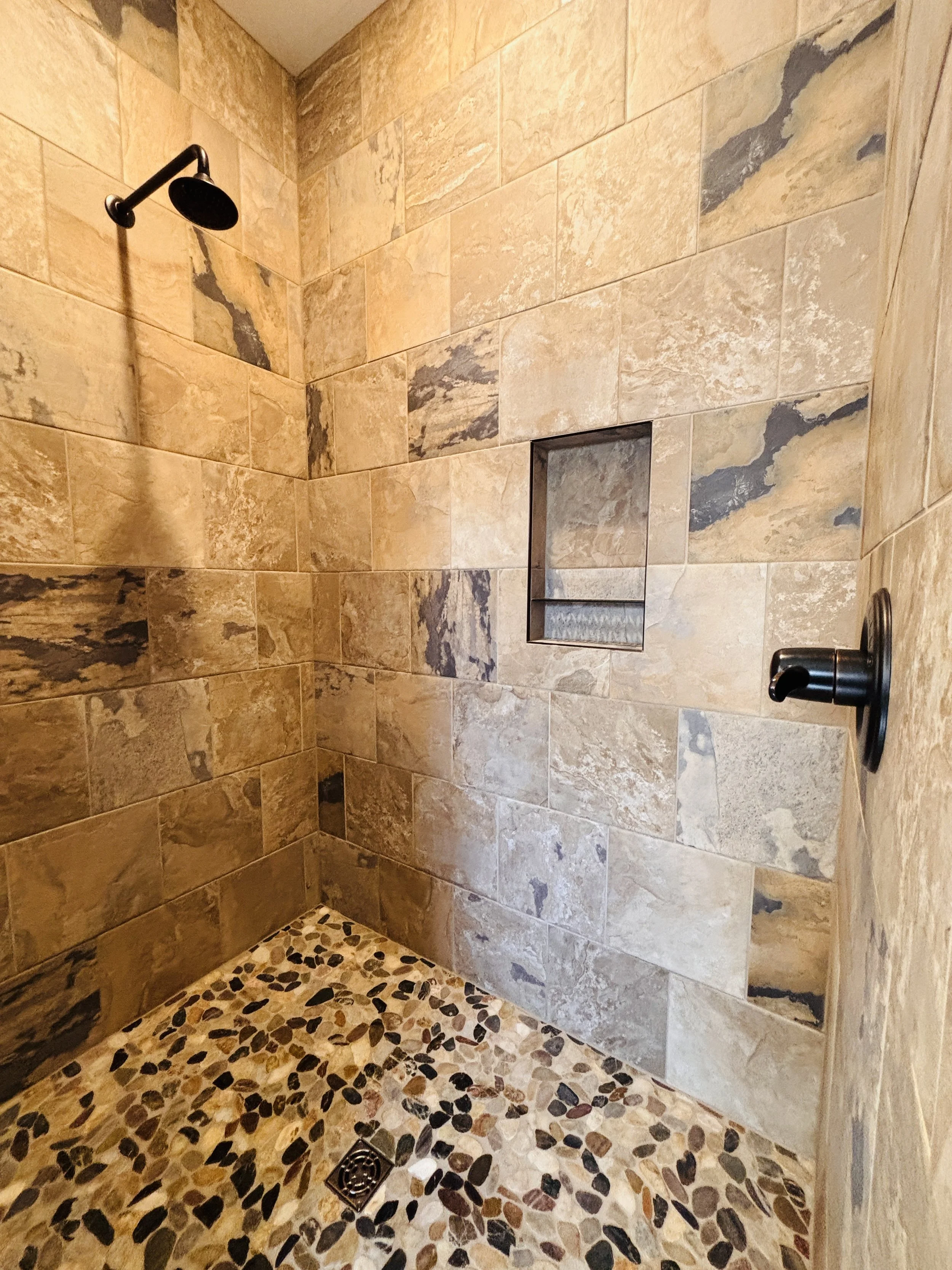 BEDROOM 1 - Main Floor: King Suite Bathroom / Walk-In Shower