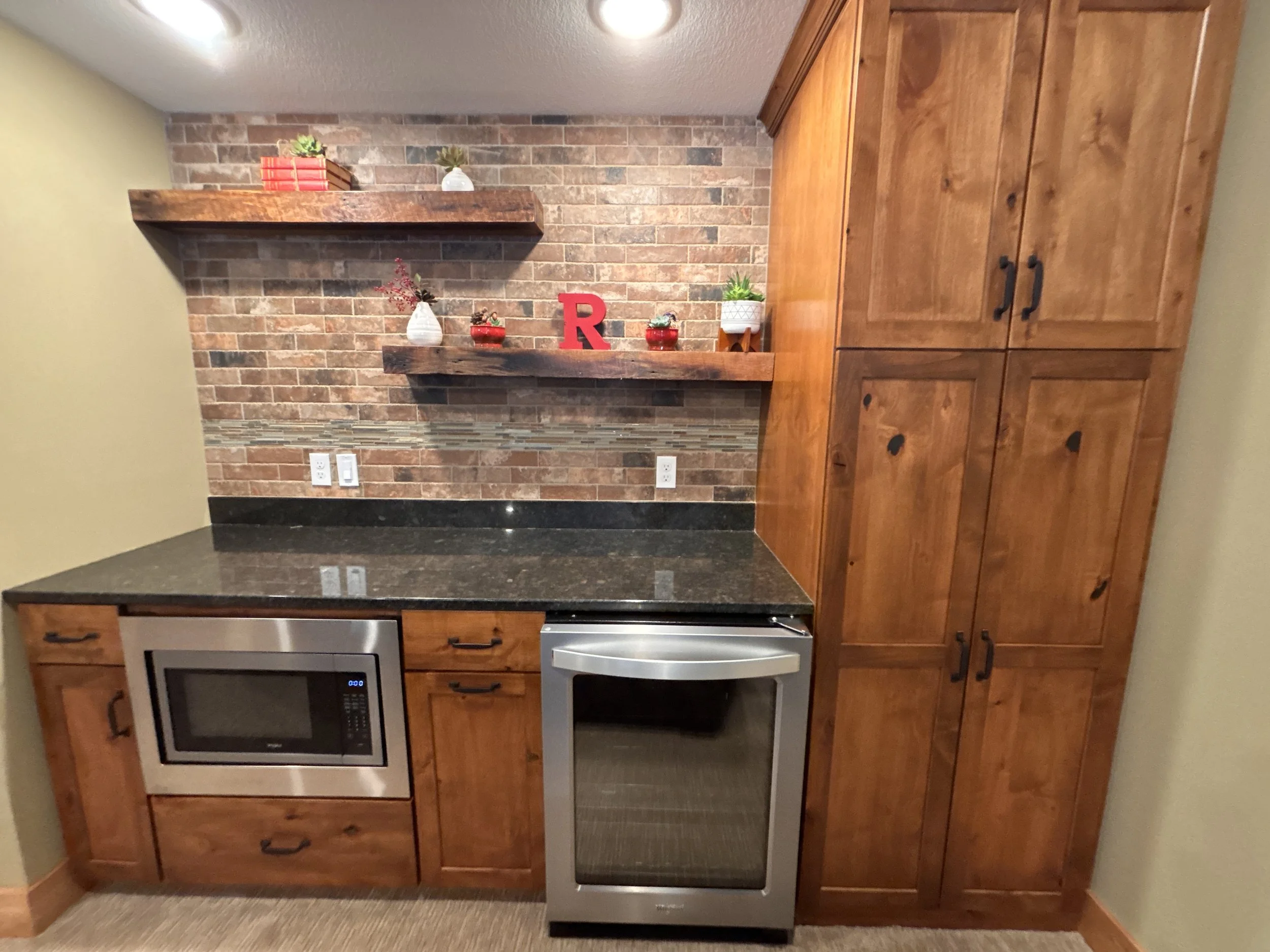 Second Floor Living Room / Kitchenette with beverage cooler and microwave