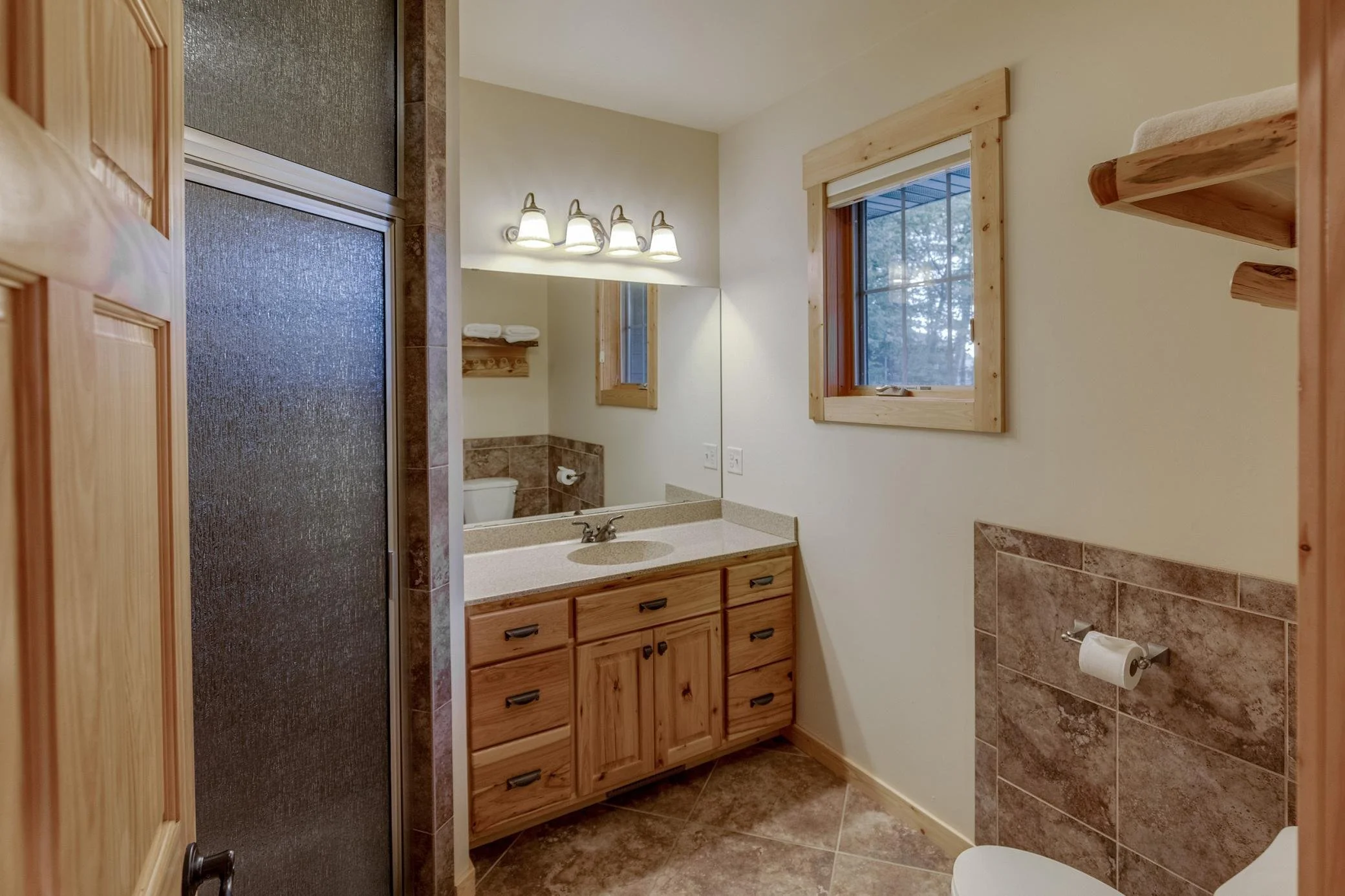 BEDROOM 1 - Main Floor: Queen Suite Bathroom