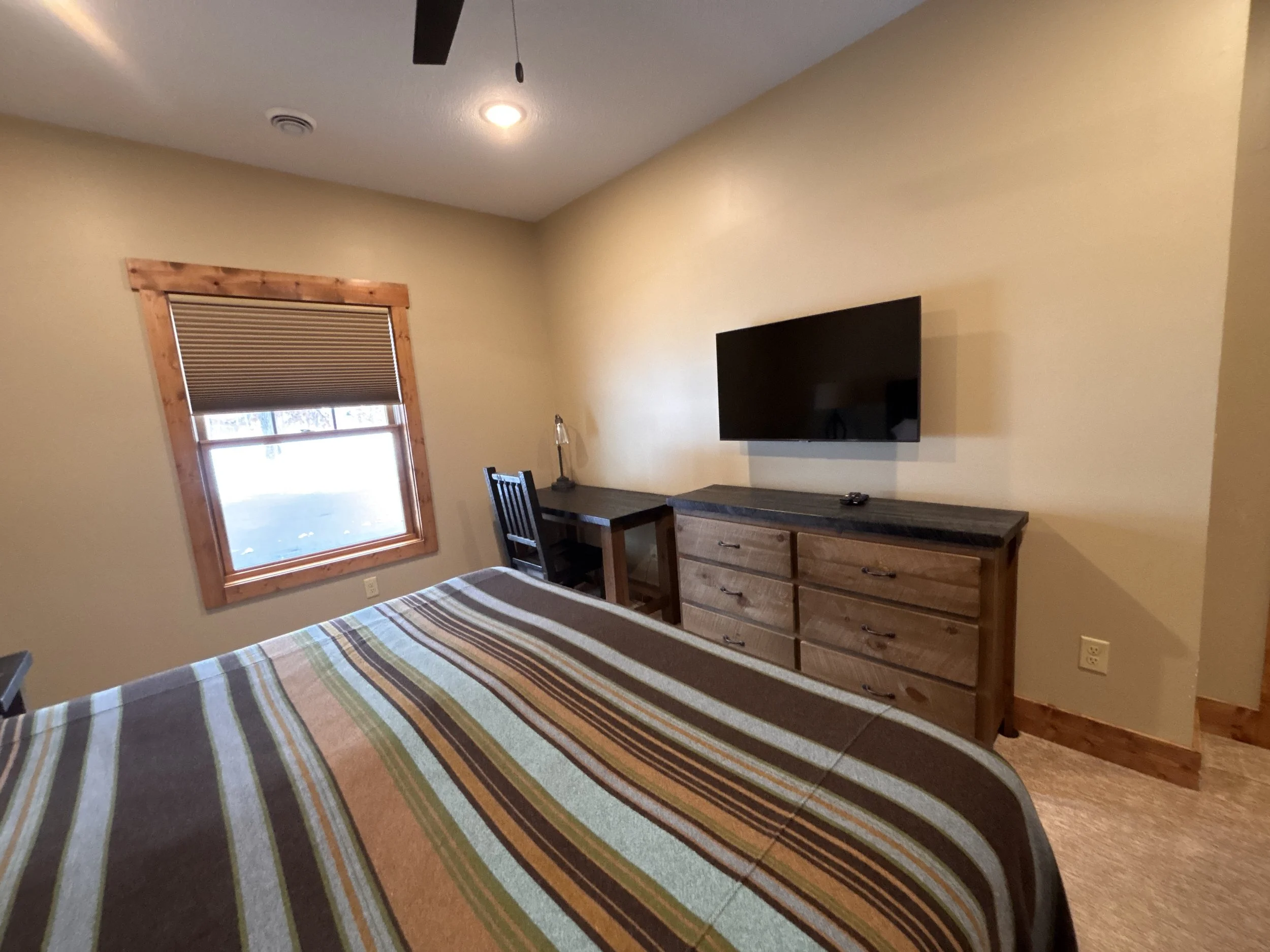 BEDROOM 1 - Main Floor: King Master Suite / Desk