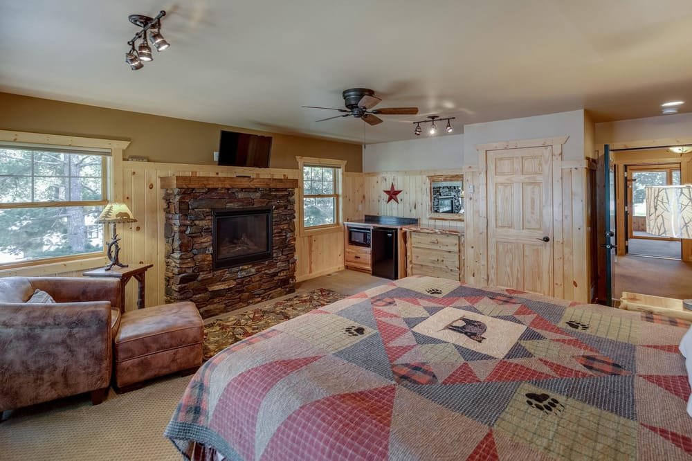BEDROOM 3 - Second Floor: King Master Suite - Gas Fireplace / Kitchenette w/ mini fridge and microwave