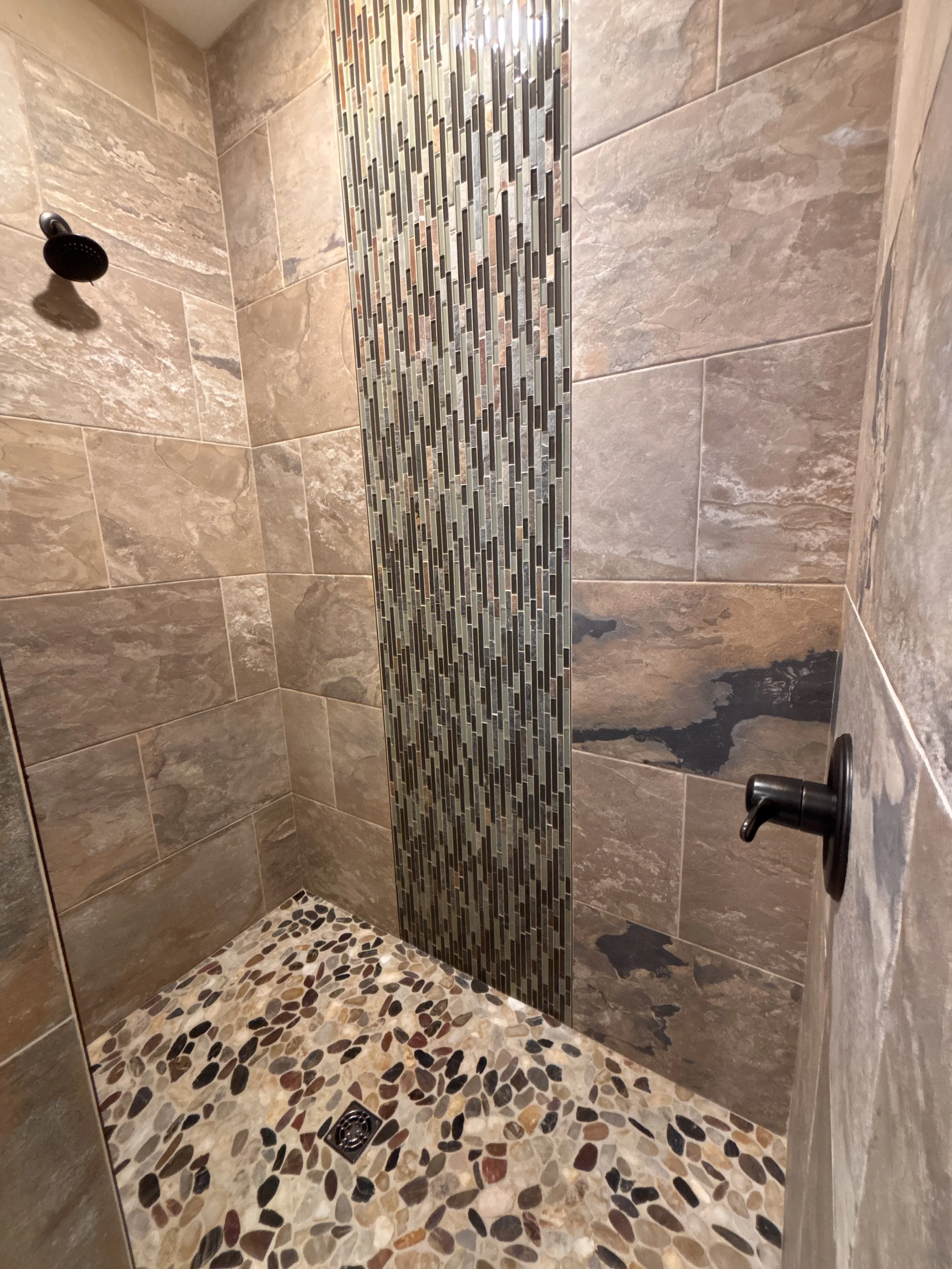 BEDROOM 1 - Main Floor: King Master Suite Bathroom / Walk-In Shower