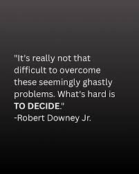 Is it time to choose your hard?