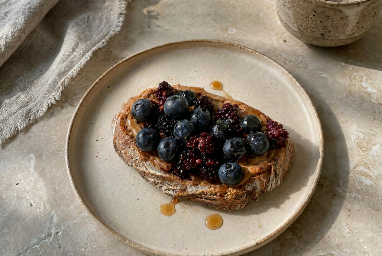Organic Mulberry &amp; Blueberry Toast 