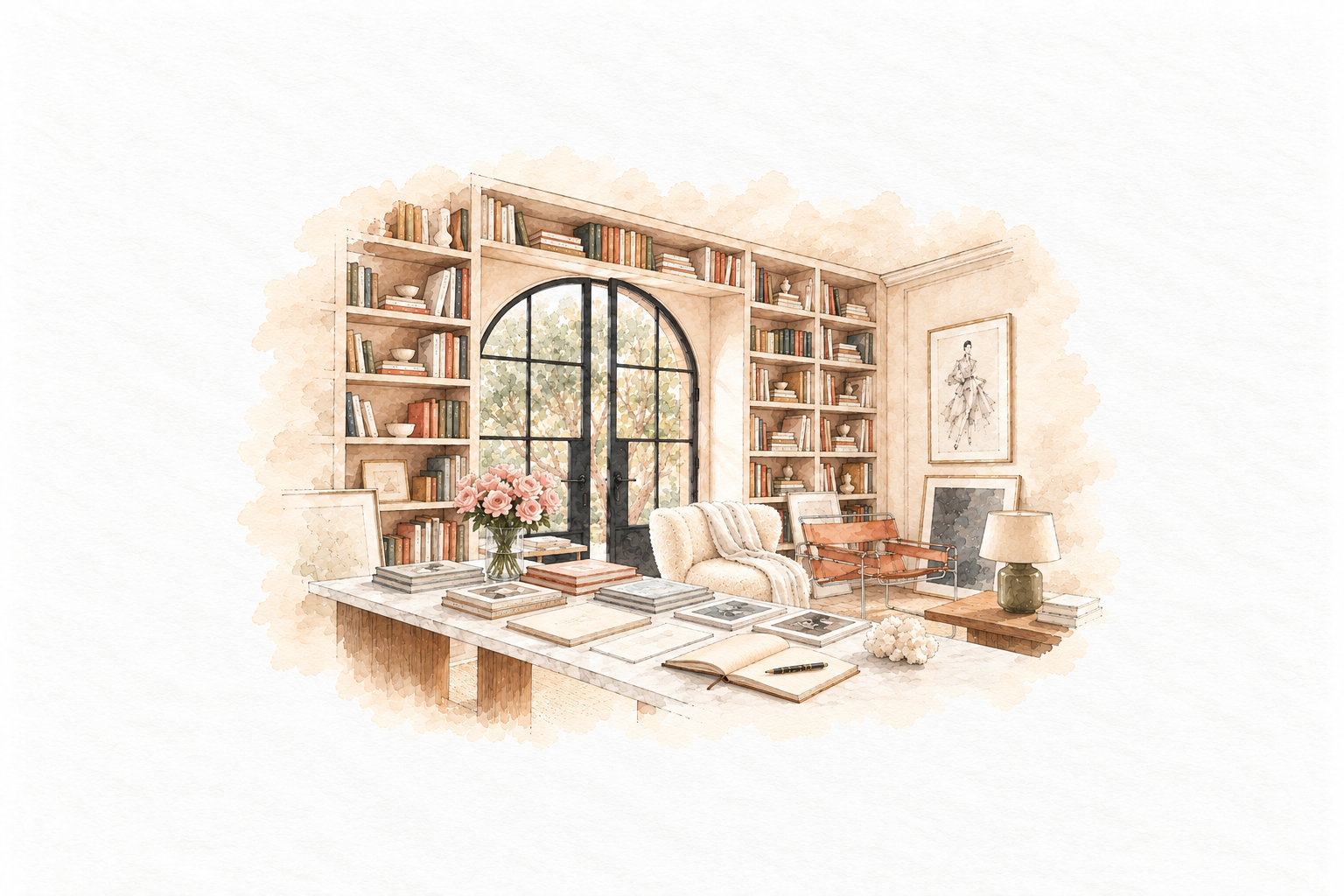 THE LIBRARY HOUSE • Interior Study