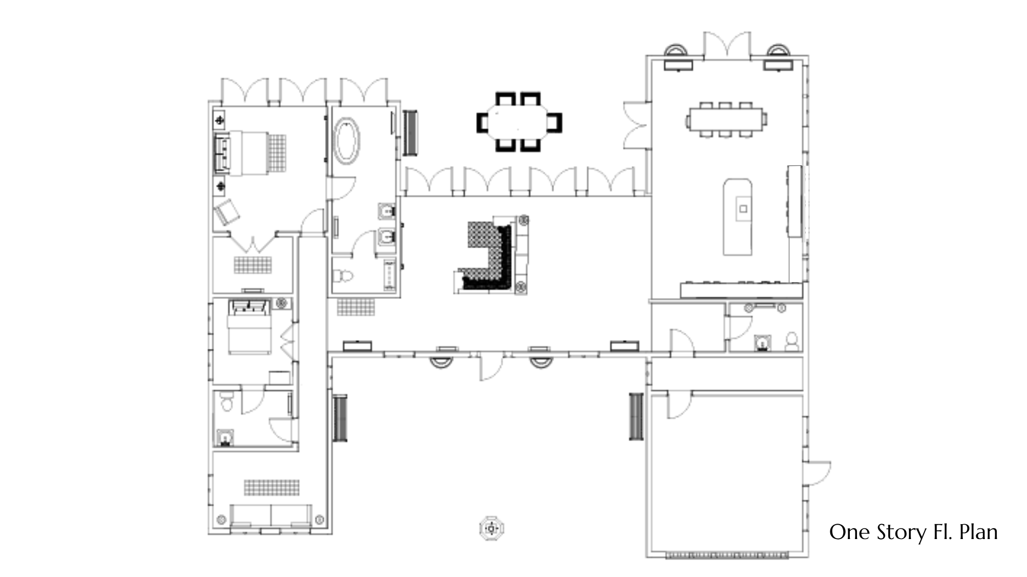 One Story Fl. Plan