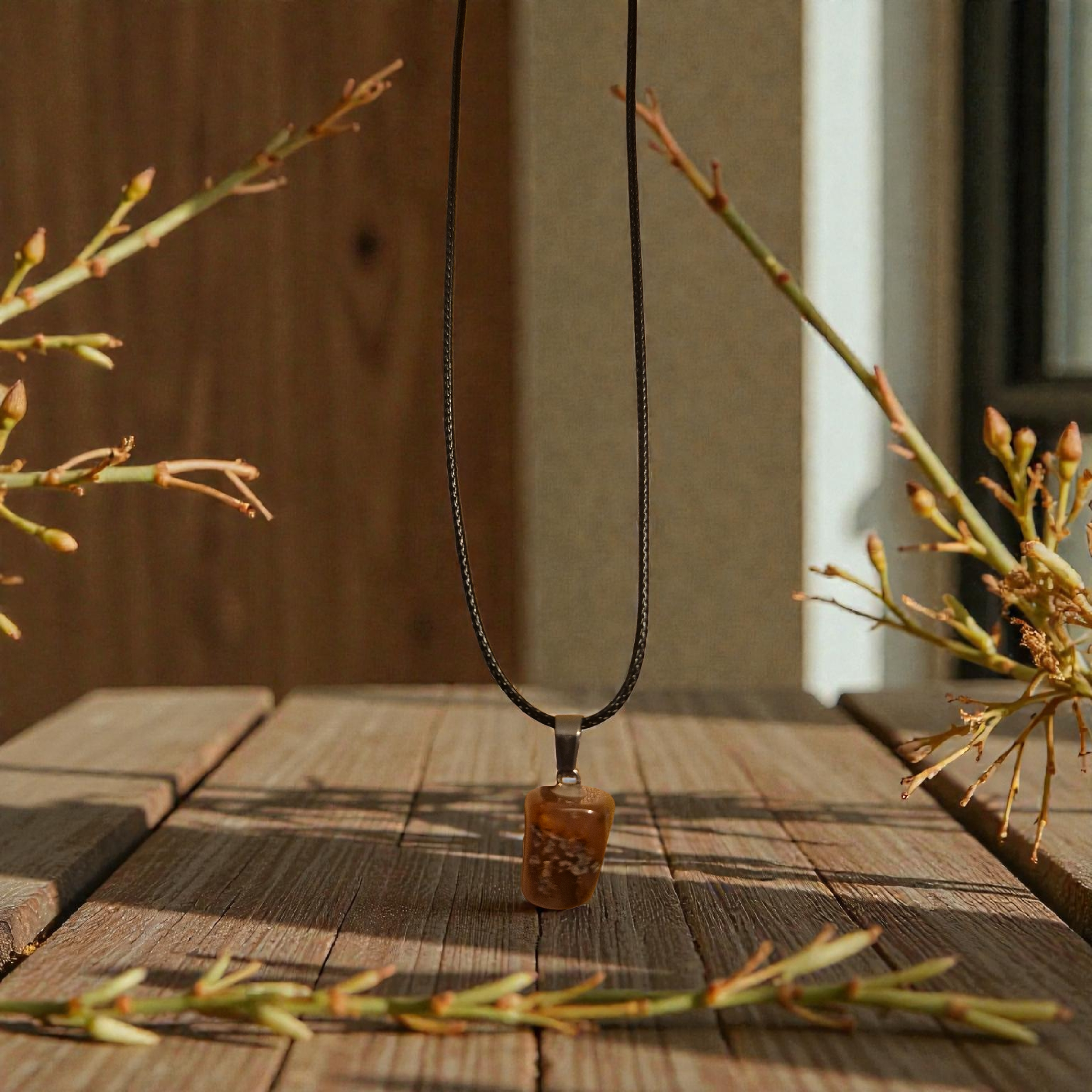 Carnelian Agate Stone pendant necklace