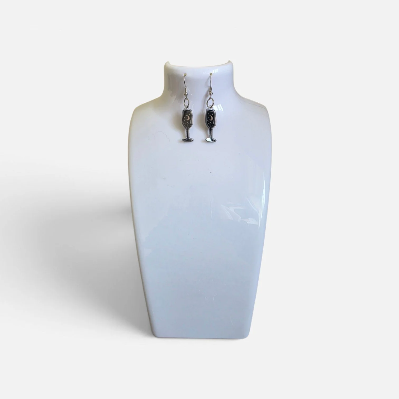 Halloween Champagne Flute earrings