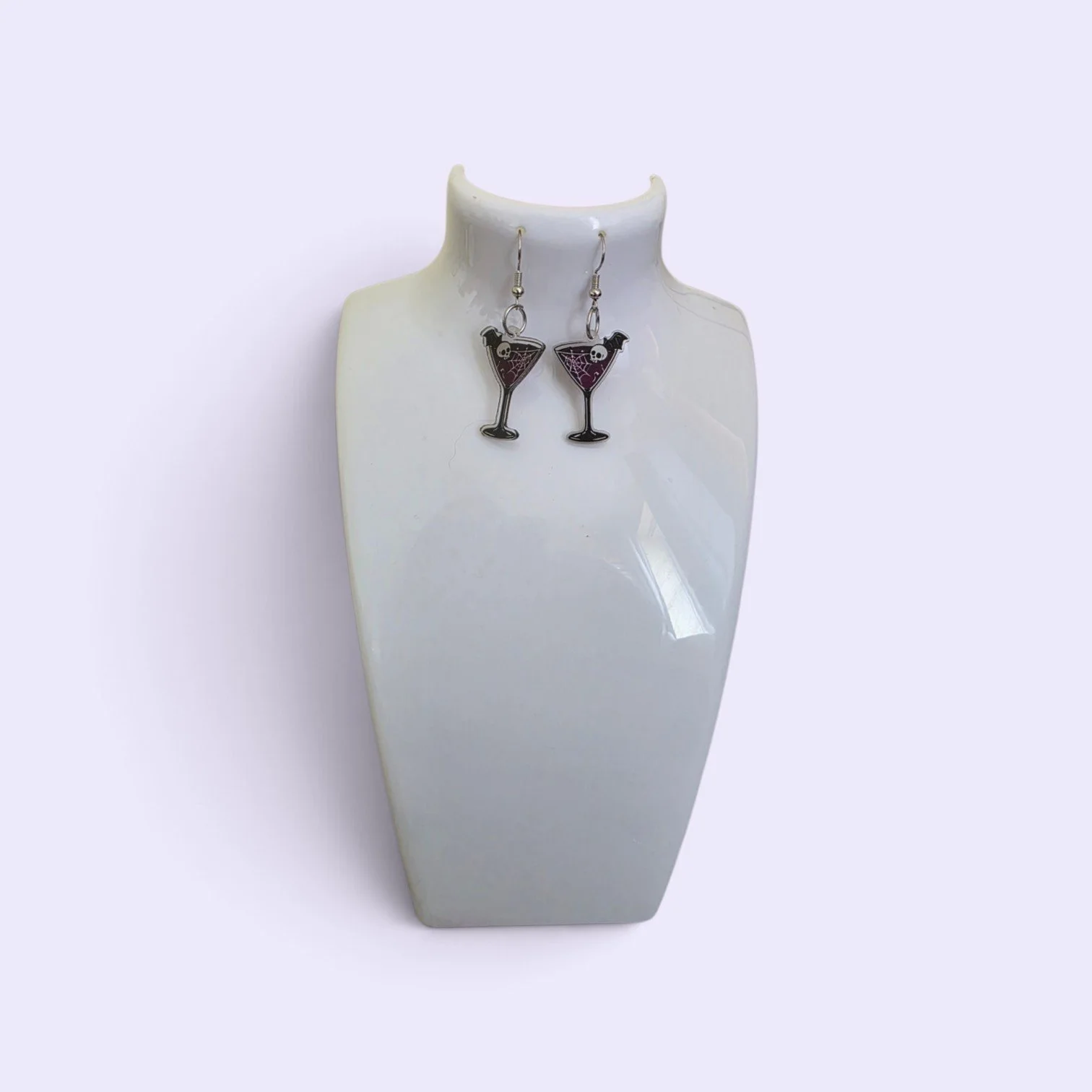 Halloween Martini Glass earrings