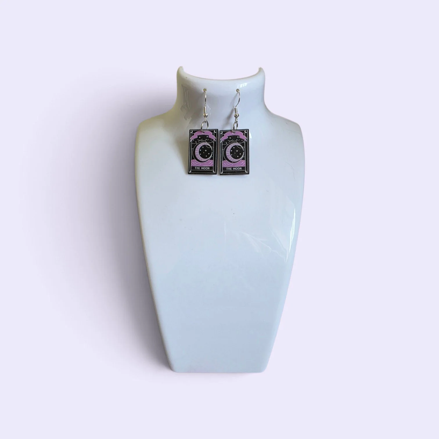 The Moon Tarot Card earrings