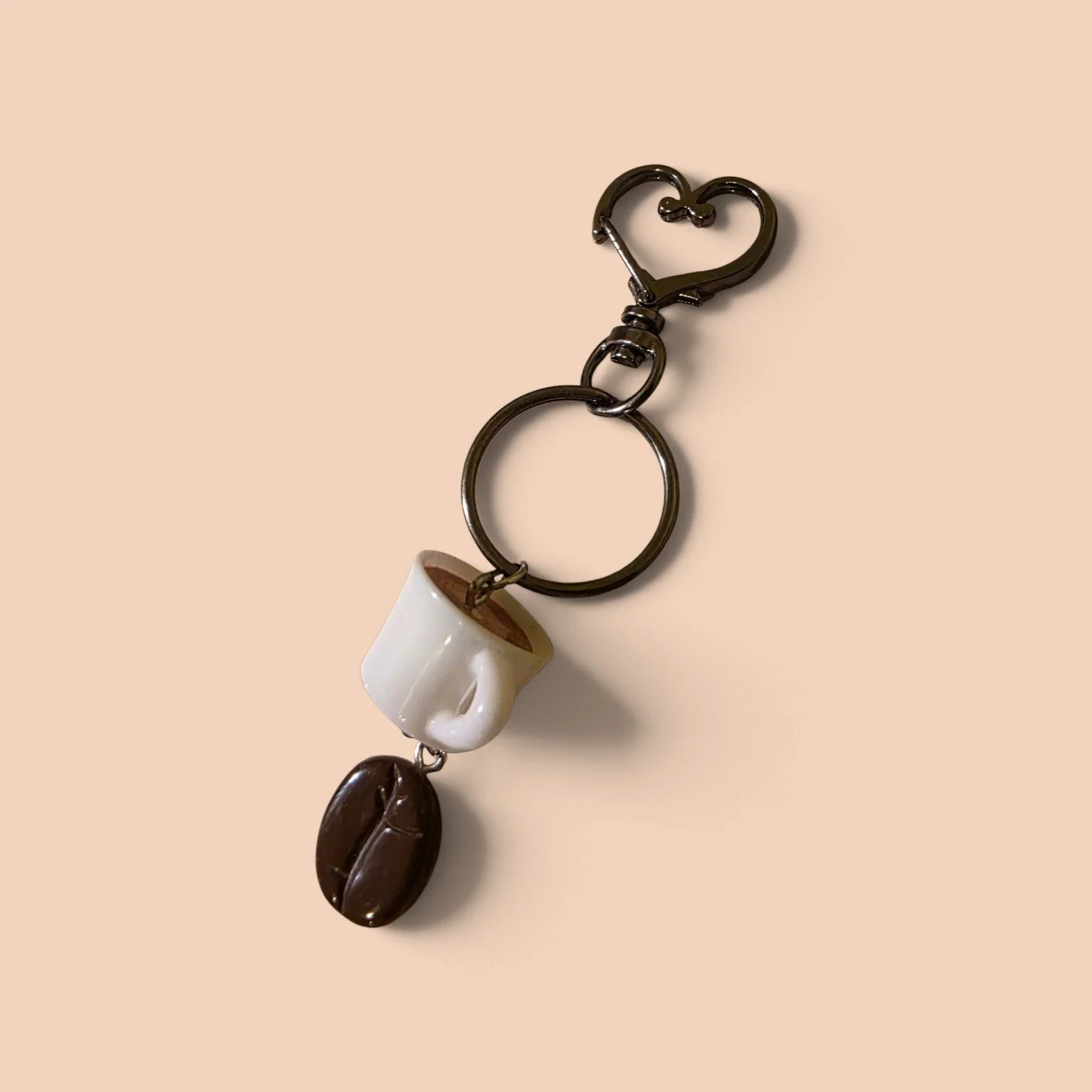Coffee cup keyring