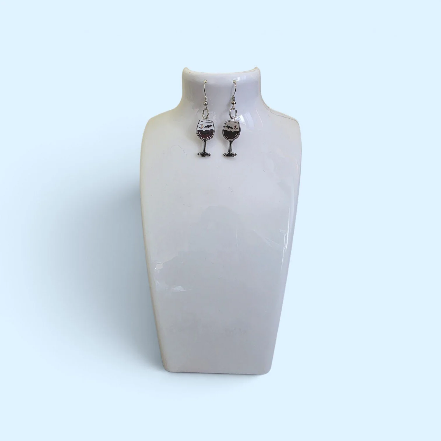 Halloween Wine Glass earrings