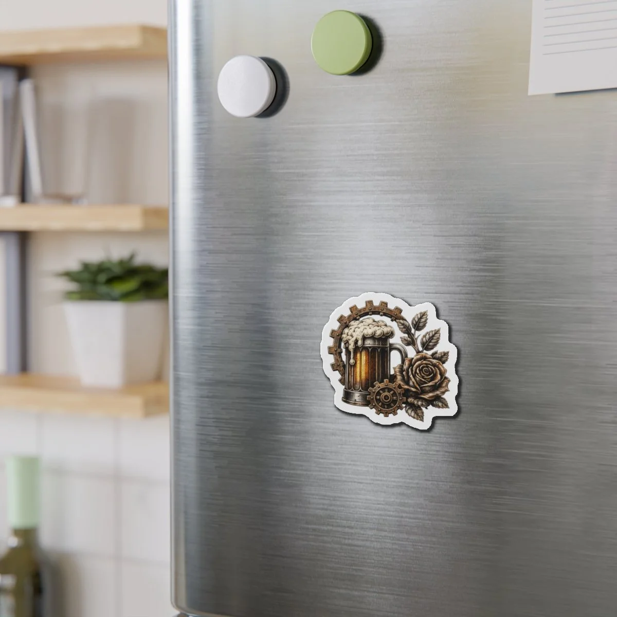 Beers & Gears | Die-Cut Magnet