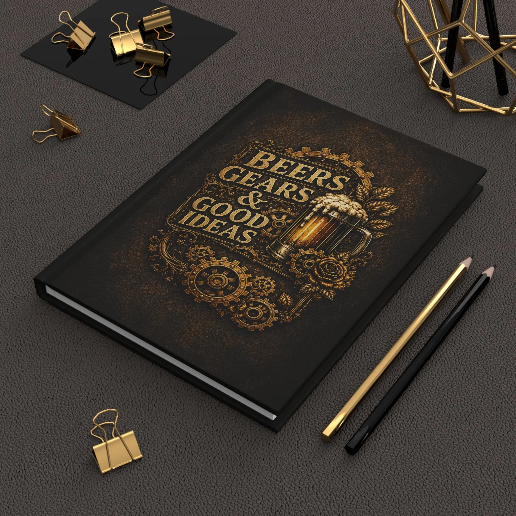 Beers & Gears | Hardcover Journal