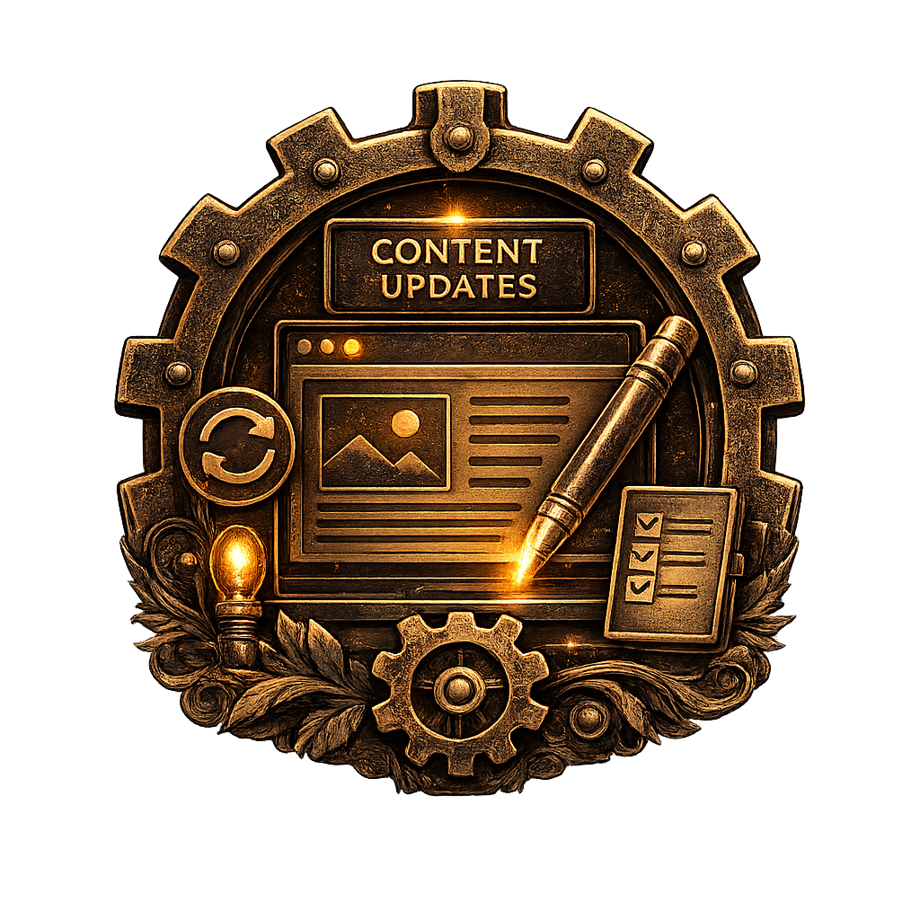Content Updates gear icon