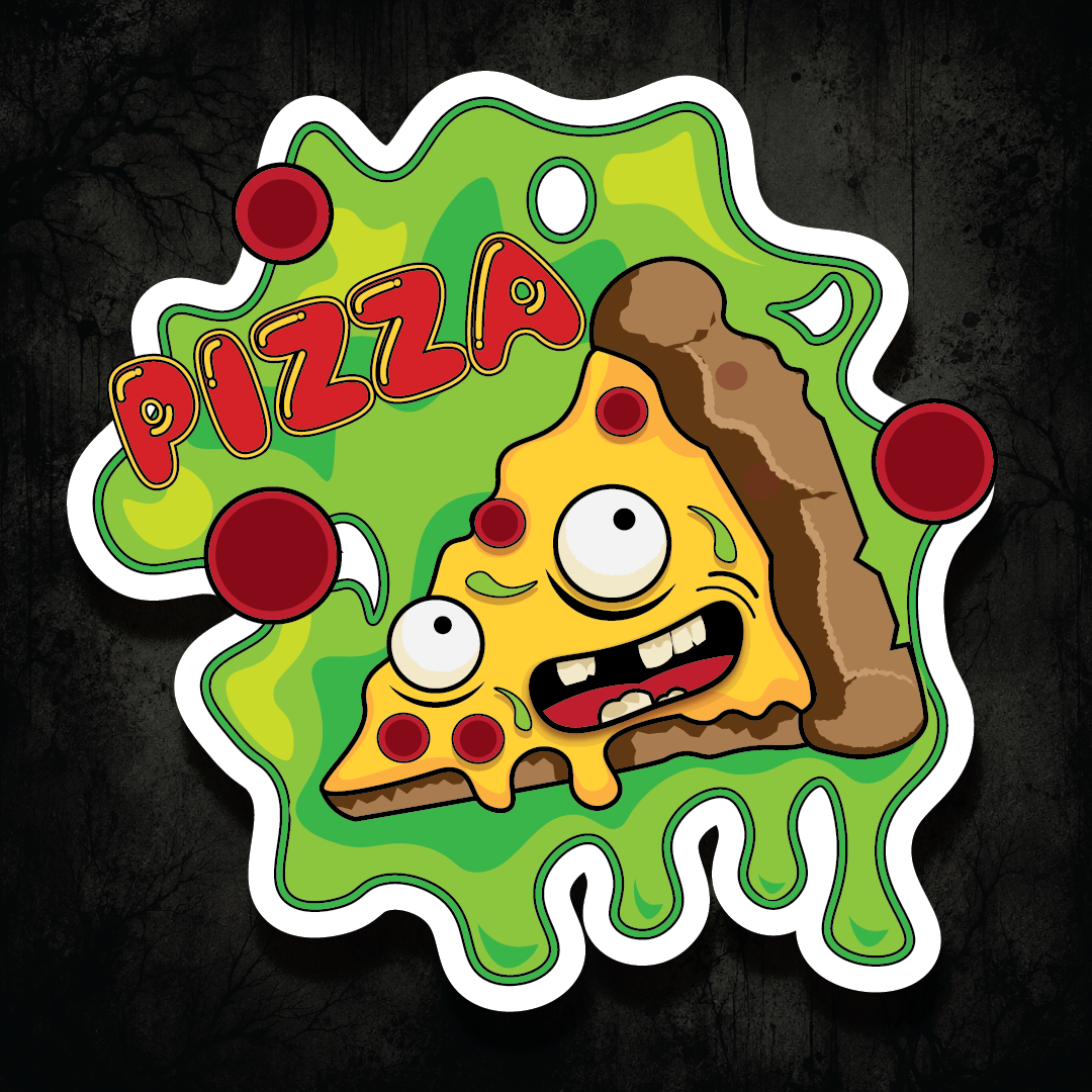 Melted Pizza Sticker