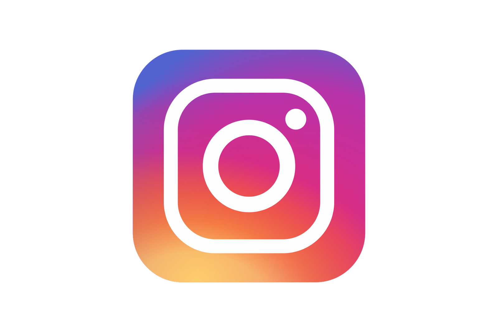 Instagram logo with a gradient background transitioning from purple to orange.