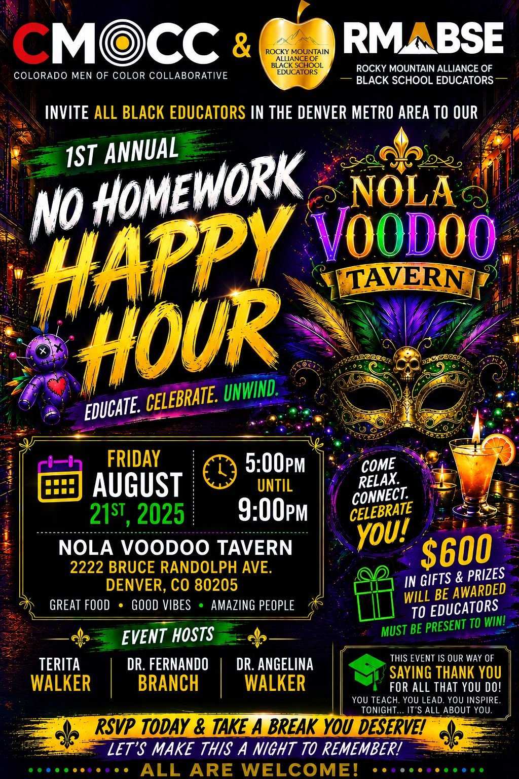 No Homework Happy Hour