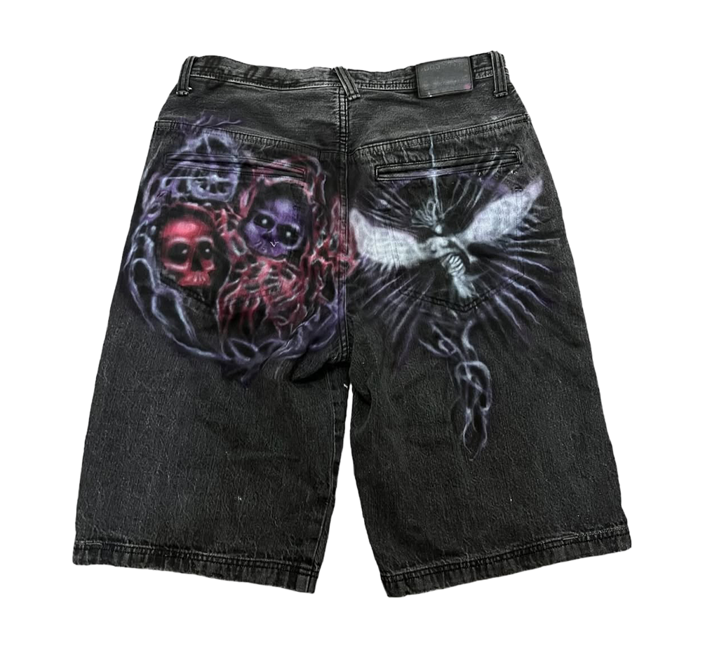Airbrushed Jorts