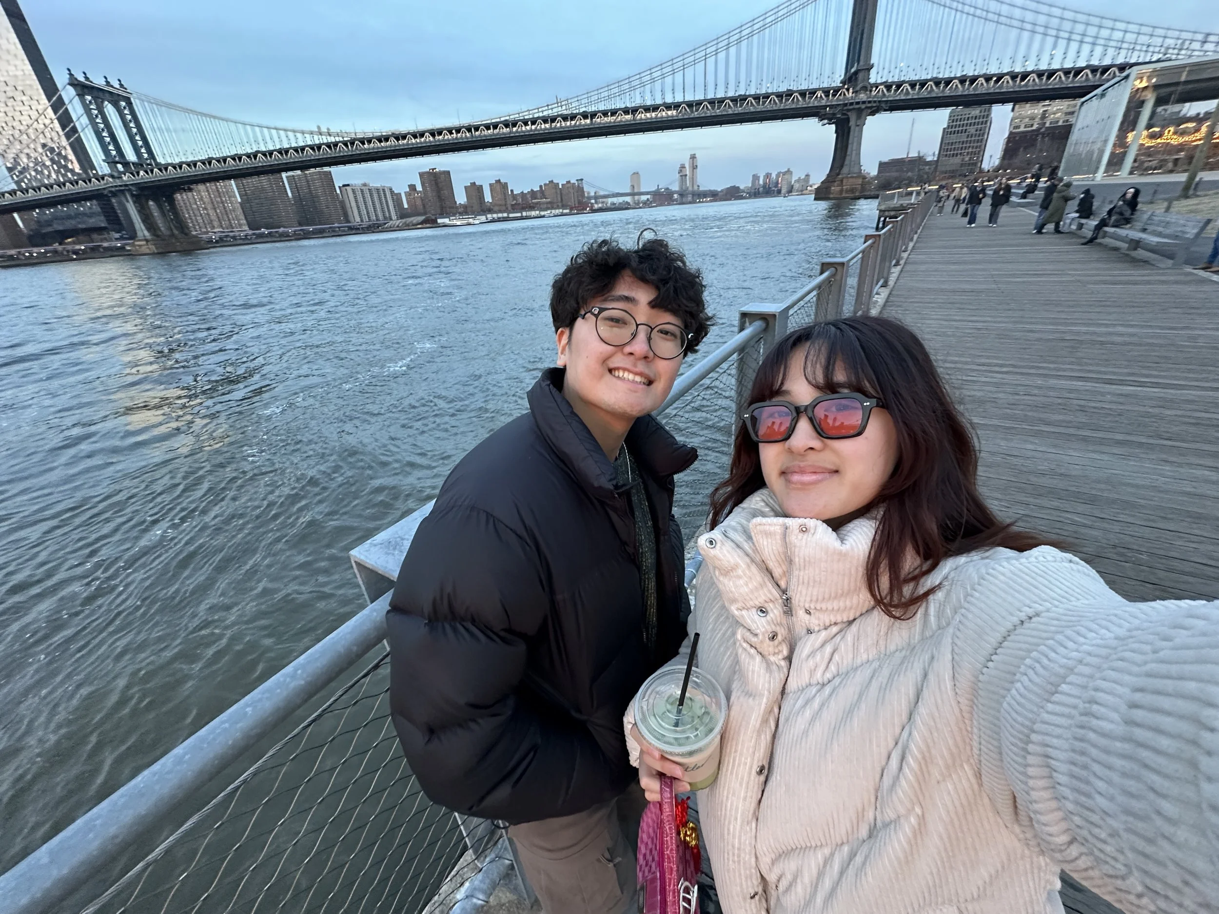 bannah and beiji in dumbo - before we went to get dinner at c as in charlie. ny with bannah makes my heart soooo full