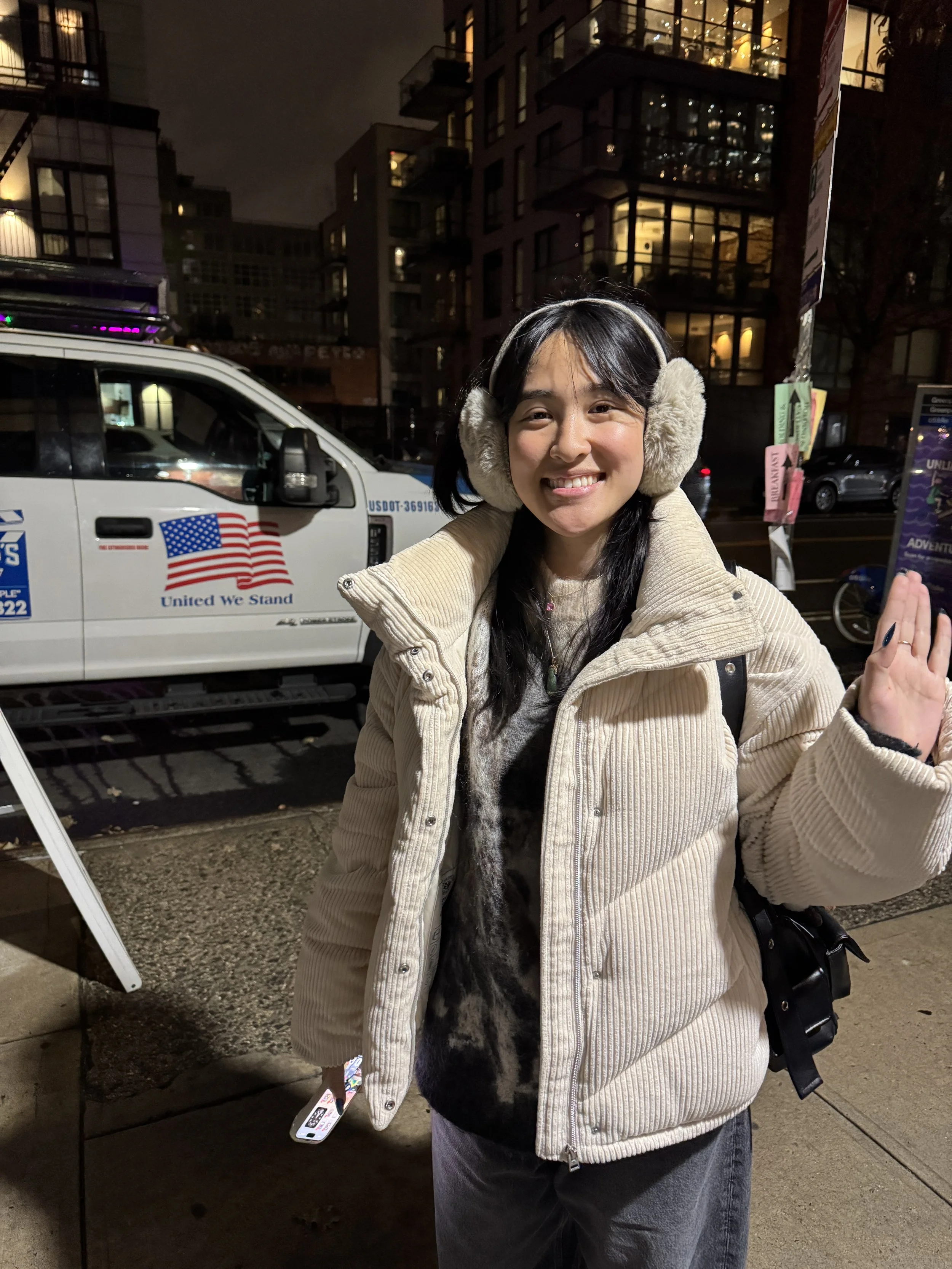 bannah and beiji in brooklyn - oh lady, look how beautiful you are and look how good you look in beiji clothes