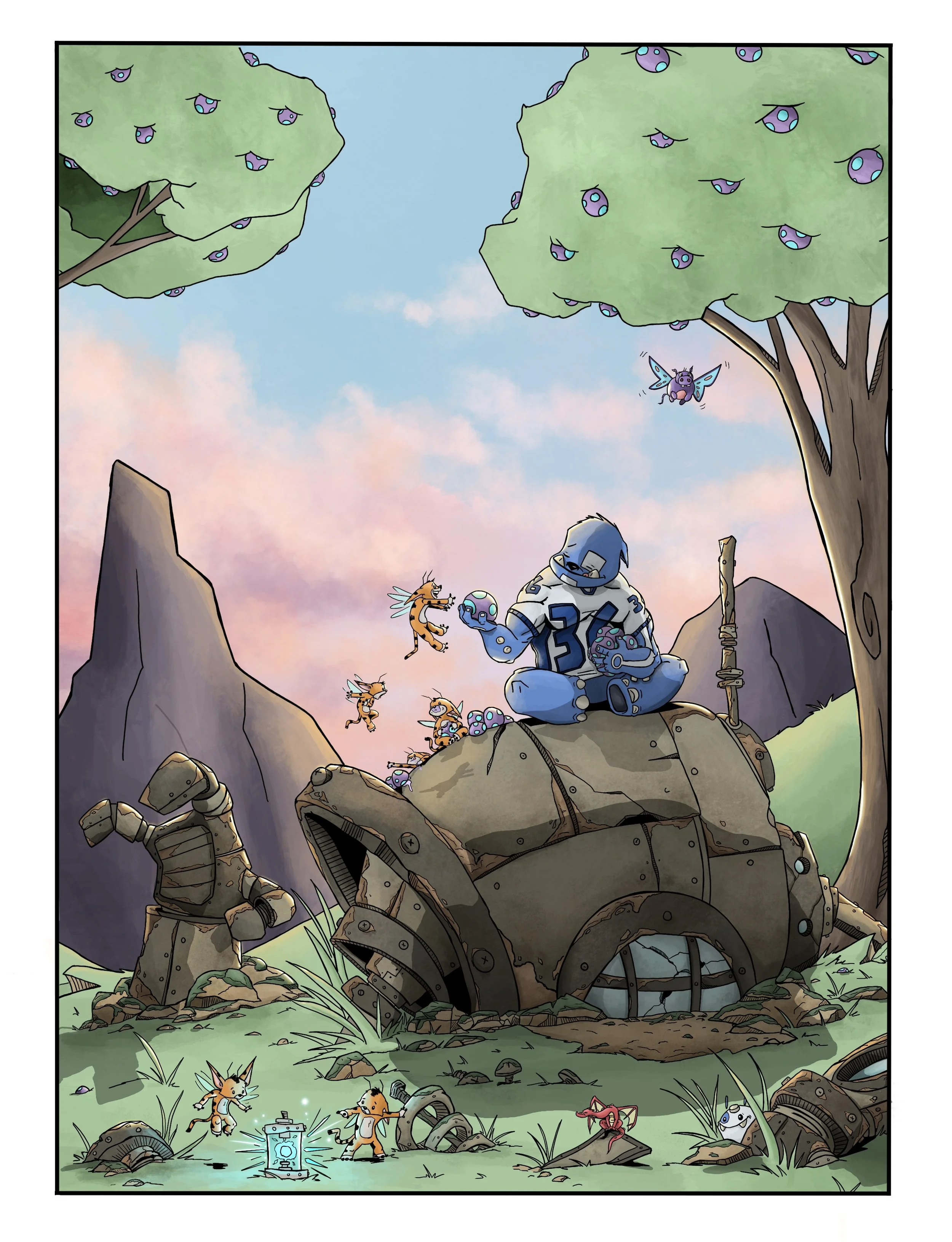 Blue and The Land of Ohrm Downloadable Print