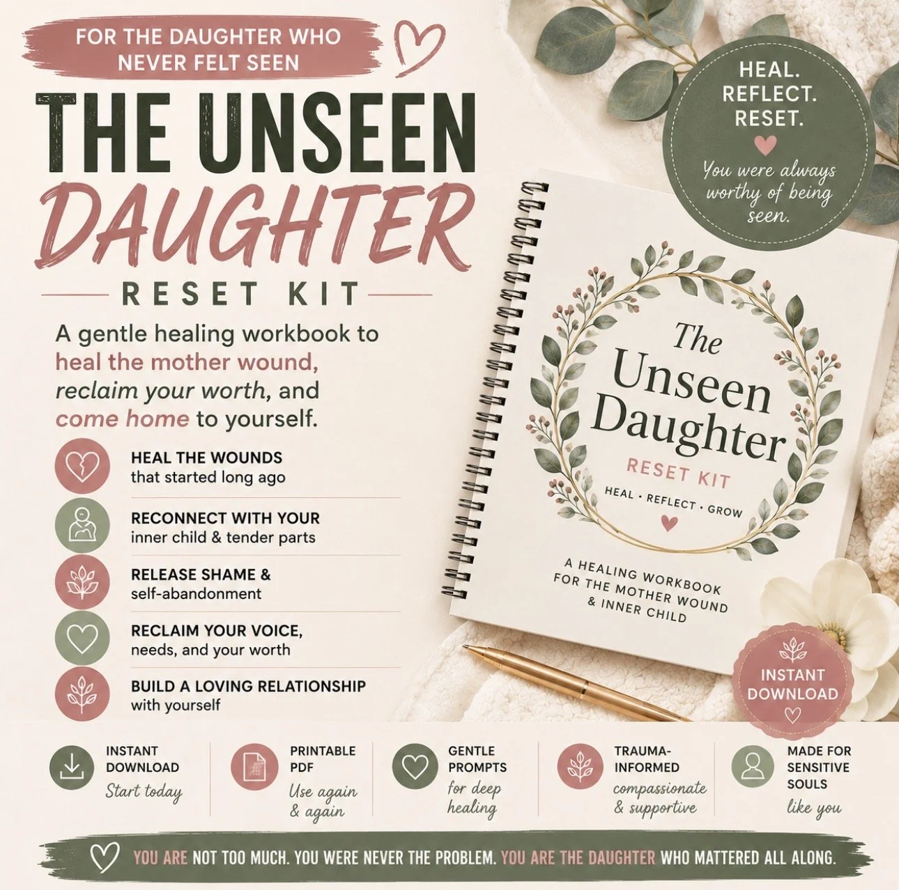 The Unseen Daughter Workbook