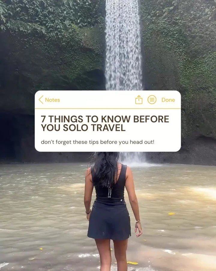Let me scream it from the rooftops... 🗣 I LOVE SOLO TRAVEL! 🏝✈️

I think EVERYONE (no matter the age!) should try solo travel at least once. Here are 7 practical things I think you should know before jet-setting internationally on your own 🧳

P.S.