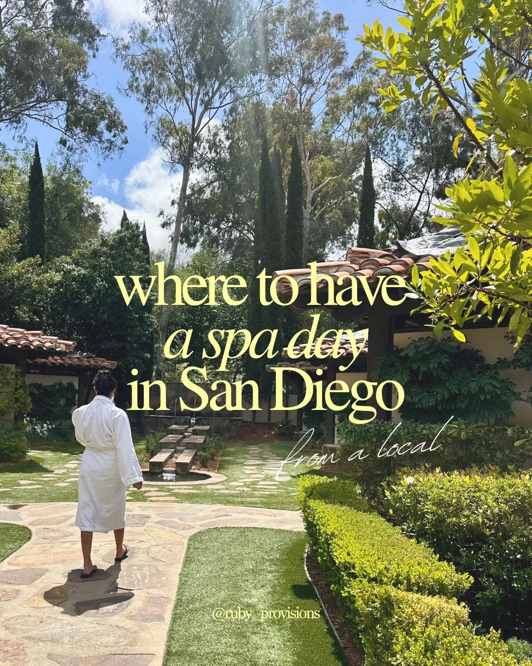 San Diego Spa Guide 🧖&zwj;♀️🫧🪷

@fourmoonsspa
@ranchobernardoinn
@murrieta_hotsprings
@glenivy_spa
@spabrezza

A few of my favorite places to unwind in and around San Diego. Each one offers a completely different vibe ✨ some better for a quiet sol