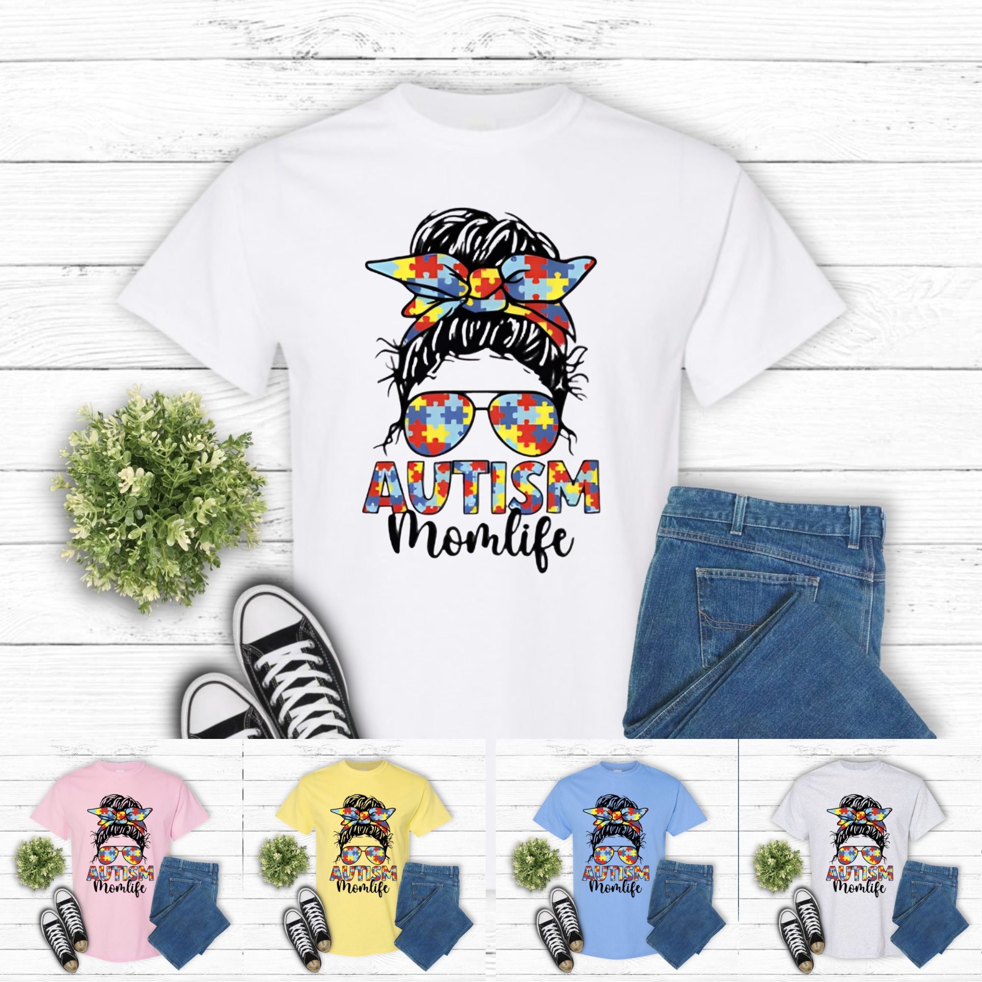 Autism Mom Life Tee 💙🧩