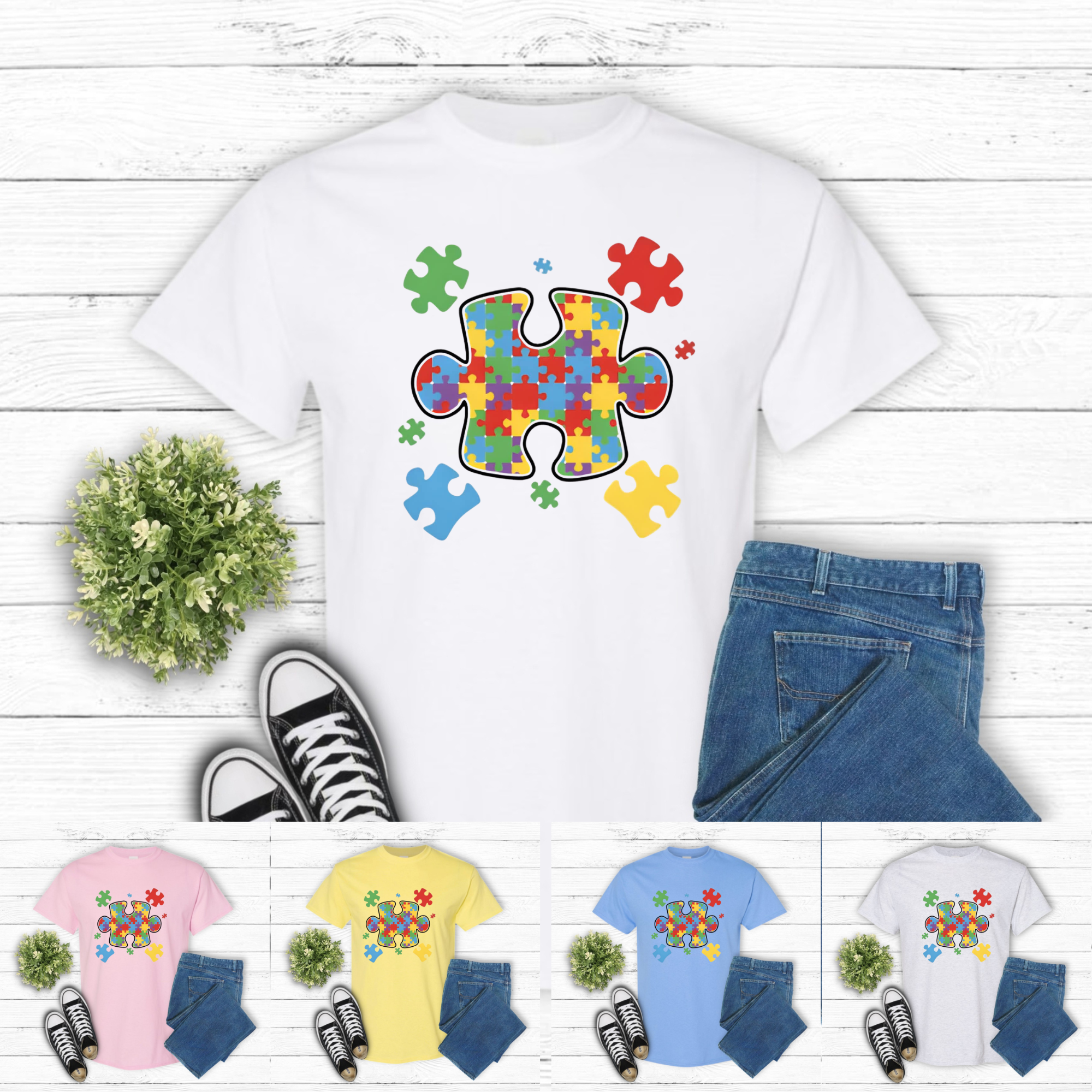 Autism Puzzle Piece Tee 🧩💙