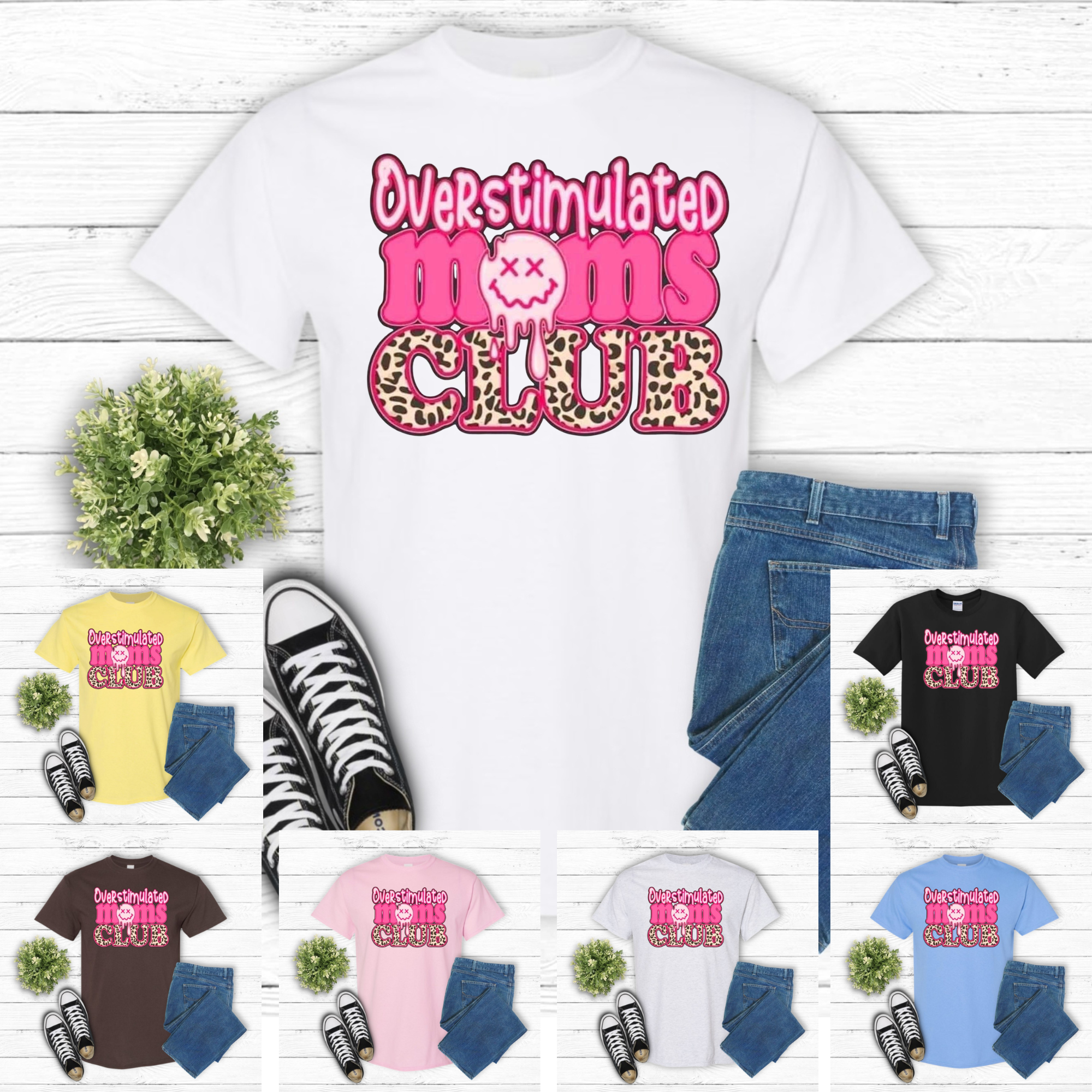 “Overstimulated Moms Club” Graphic Tee