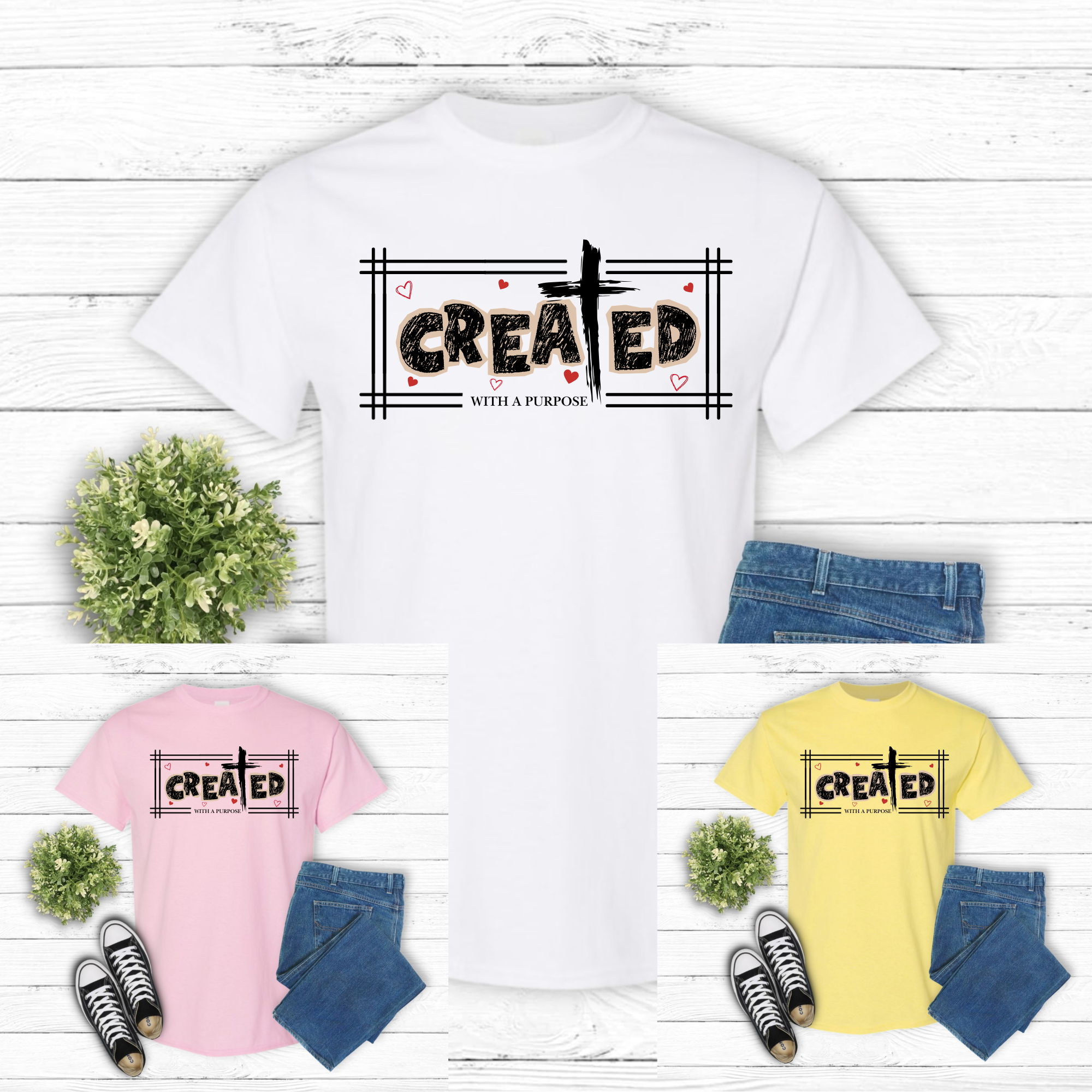 Created With A Purpose Tee ✝️❤️