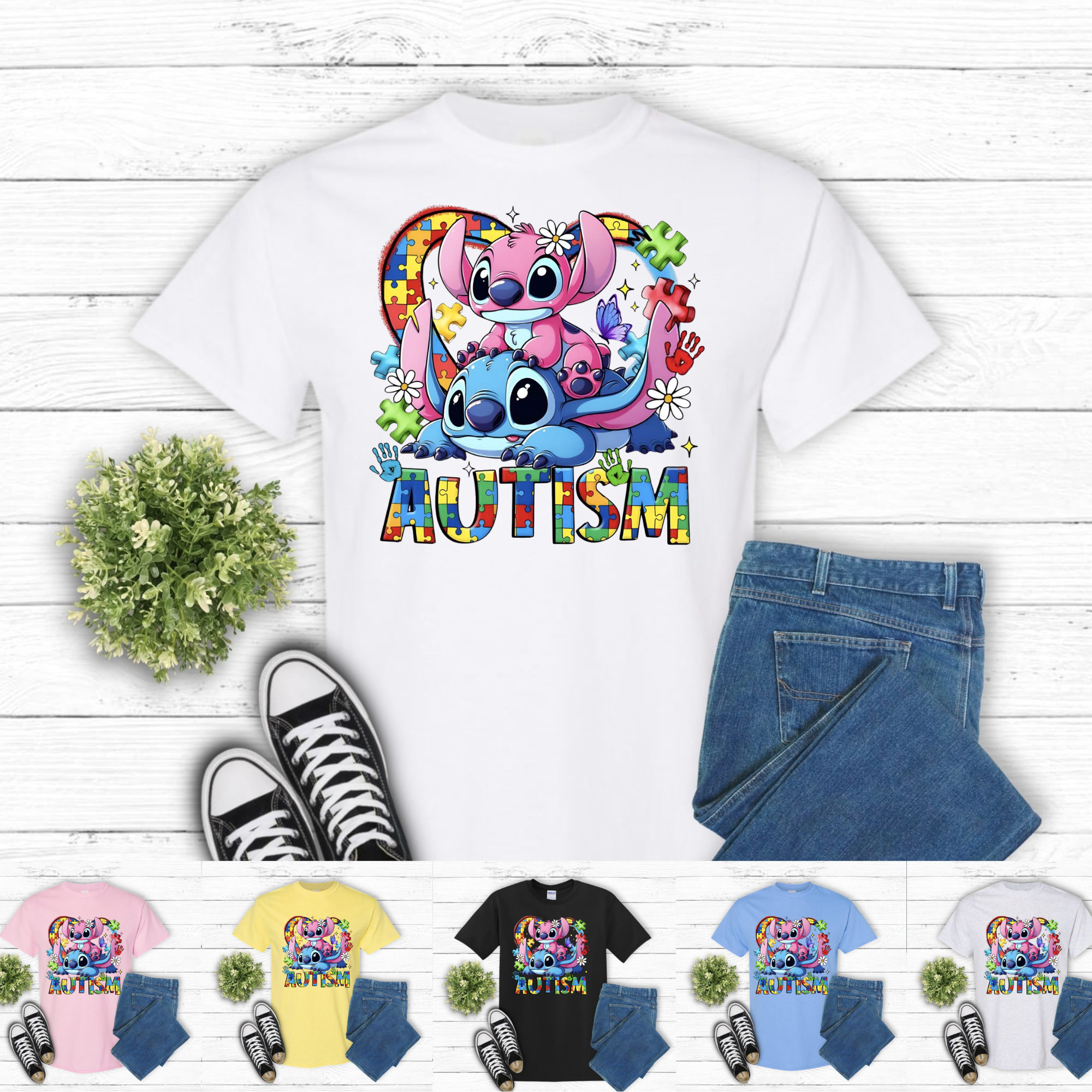 Autism Character Puzzle Tee 💙🧩