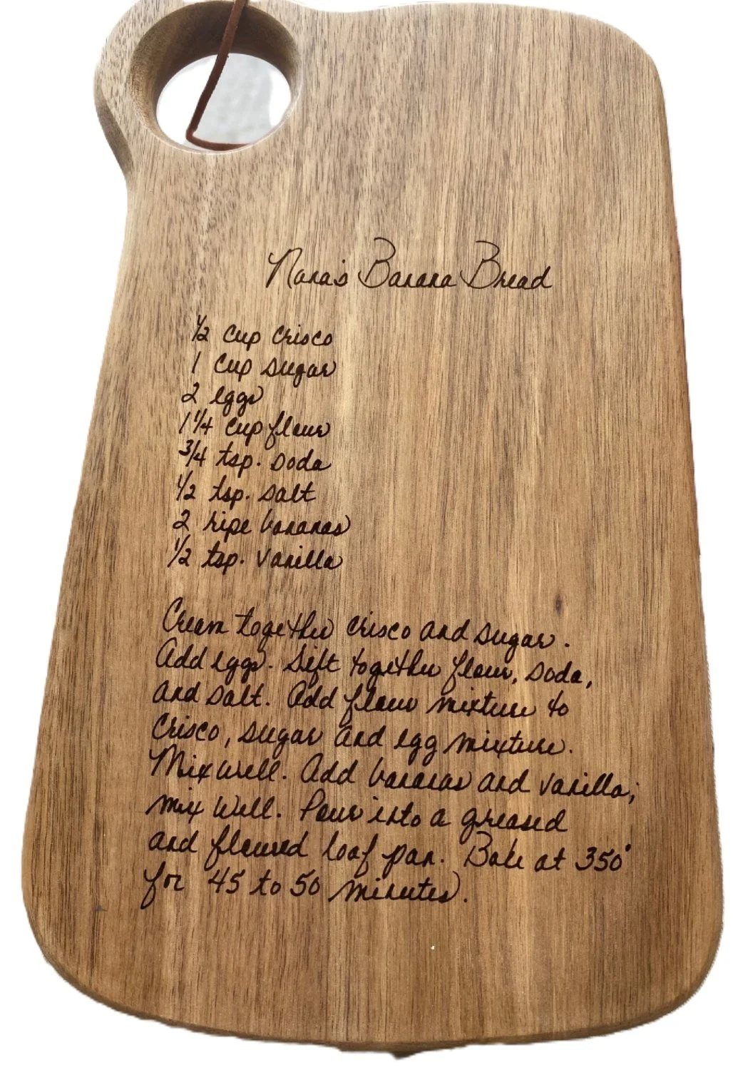 Custom Recipe Board  (small rectangular)