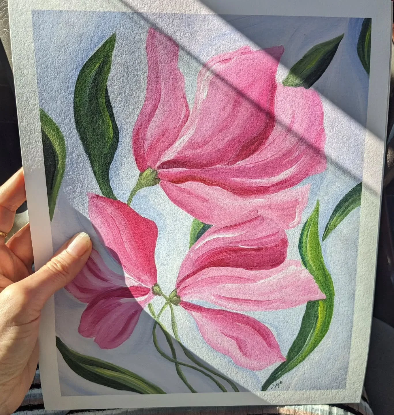 SOLD - Oleanders 8x10 print on archival paper. DM to customer order. 

#ksartist #flowerart #flowerprint #pinkflowerart #floralpainting