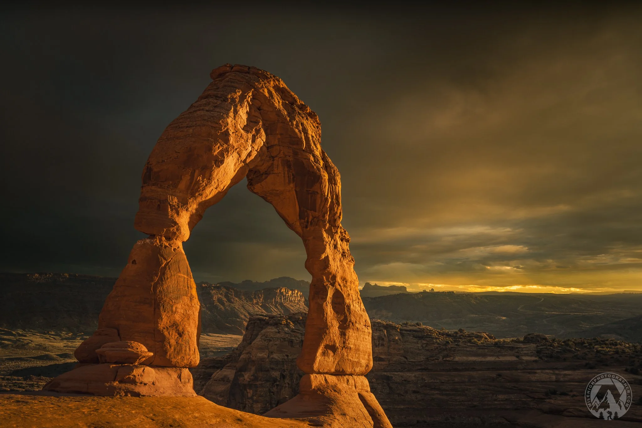Delicate Arch at Dusk