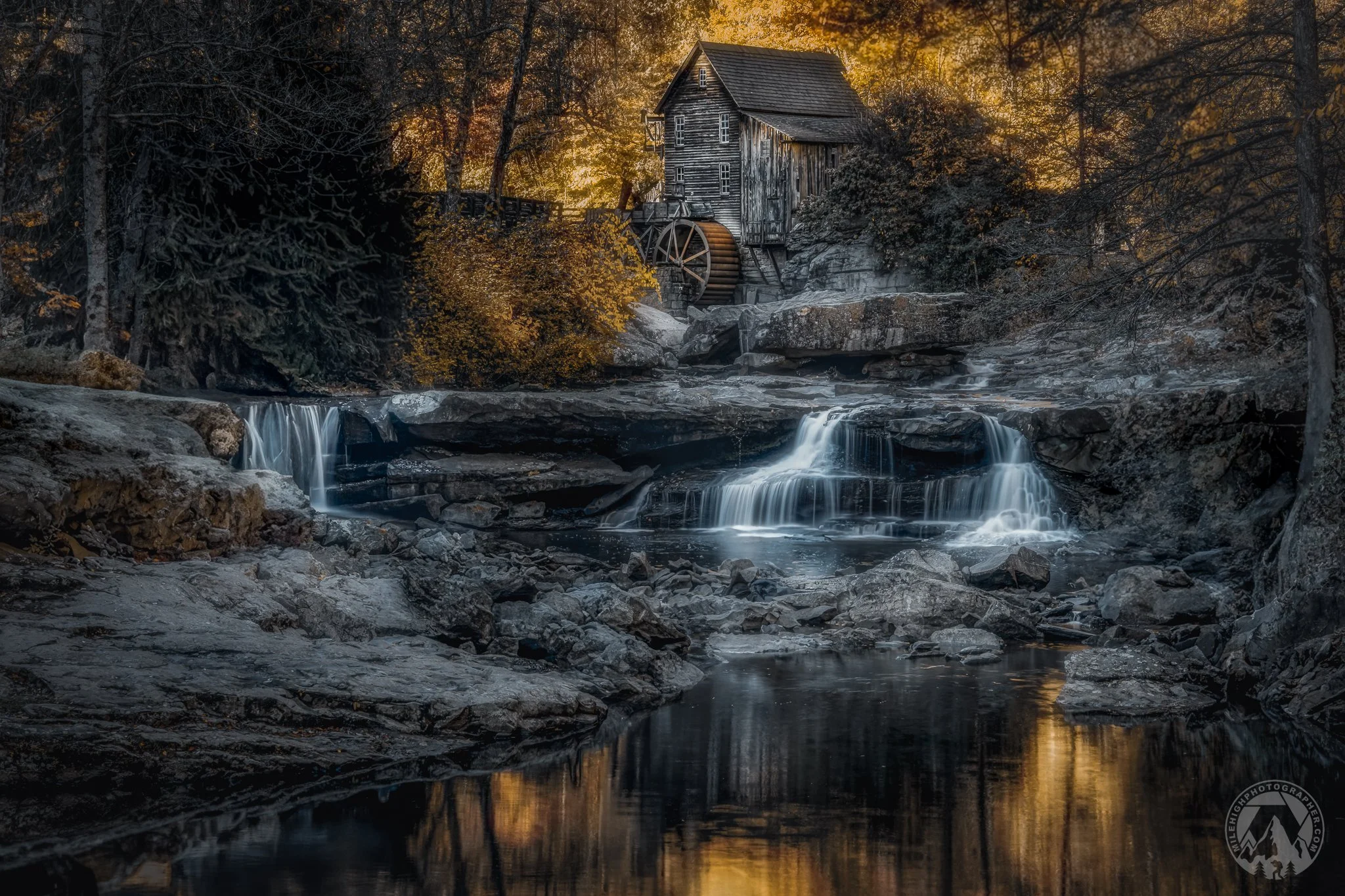 Grist Mill in Autumn on 16