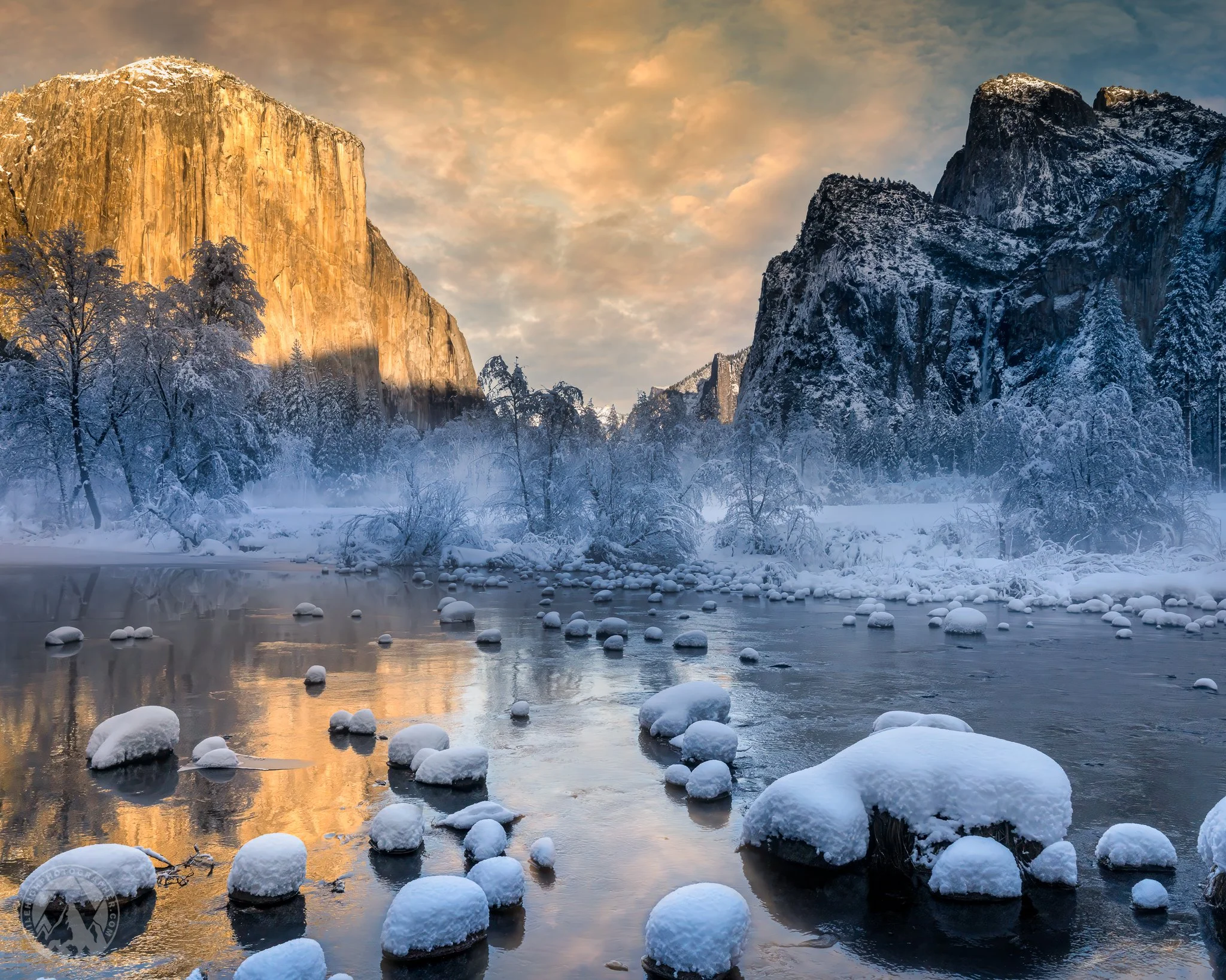 Winter Fire in the Valley