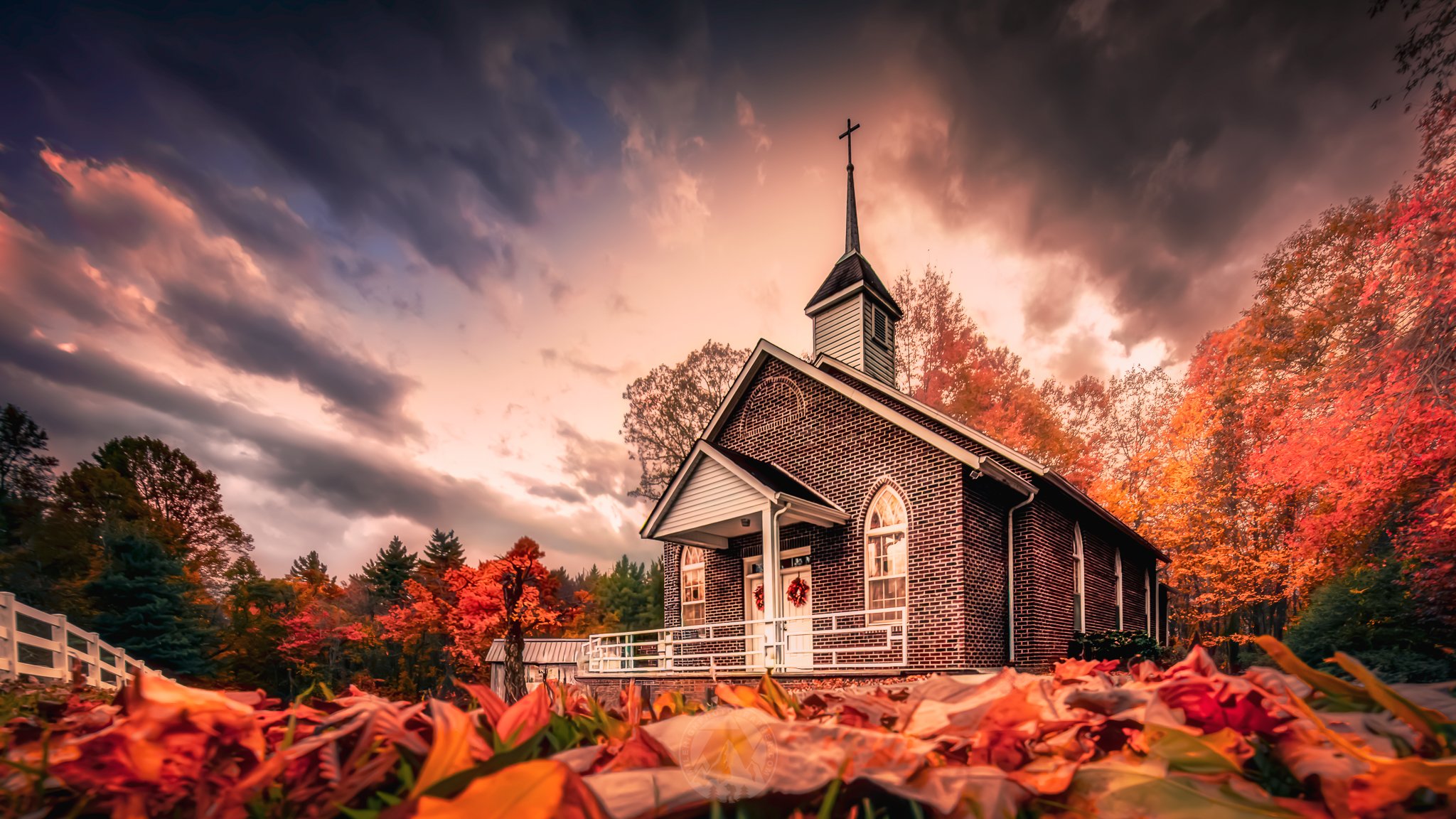 Autumn Chapel Glow