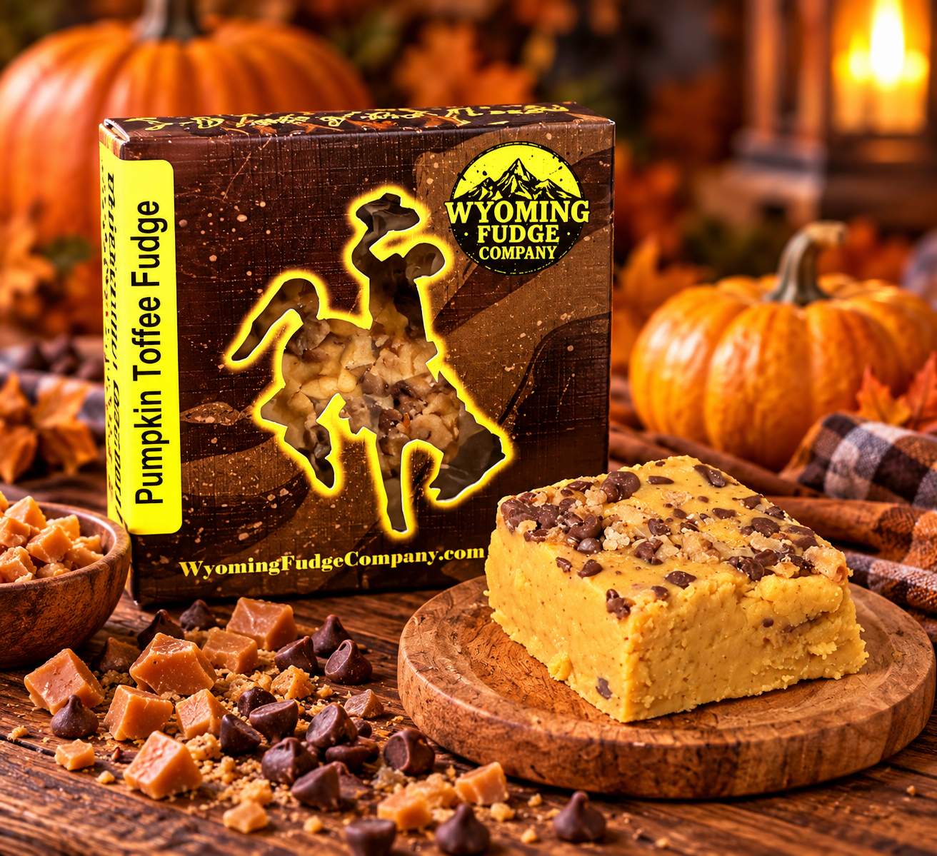Pumpkin Toffee Fudge