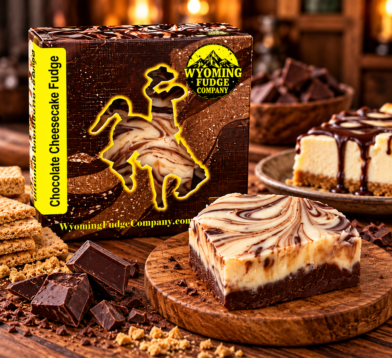 Chocolate Cheesecake Fudge
