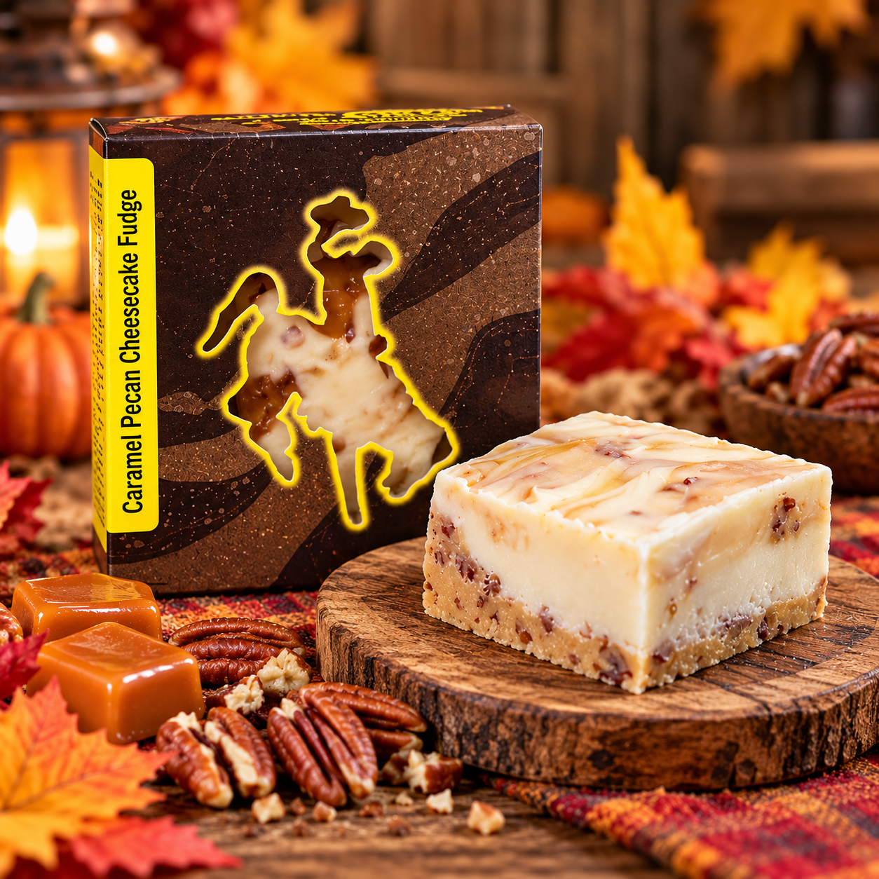 Caramel Pecan Cheesecake Fudge