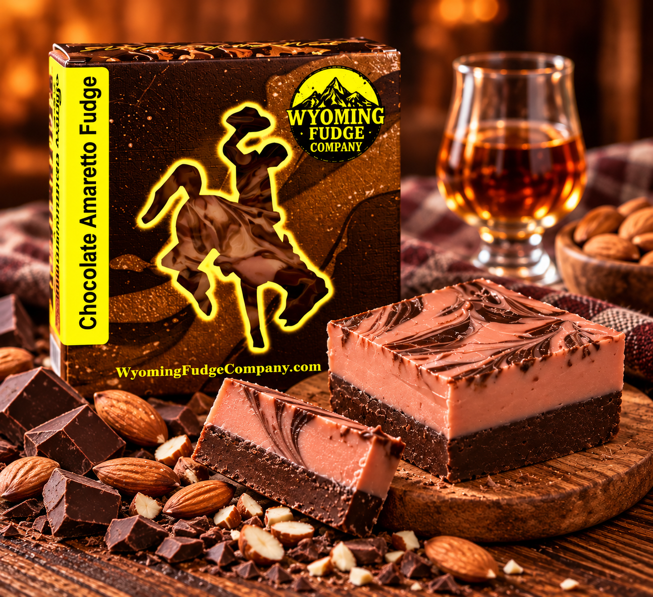 Chocolate Amaretto Fudge