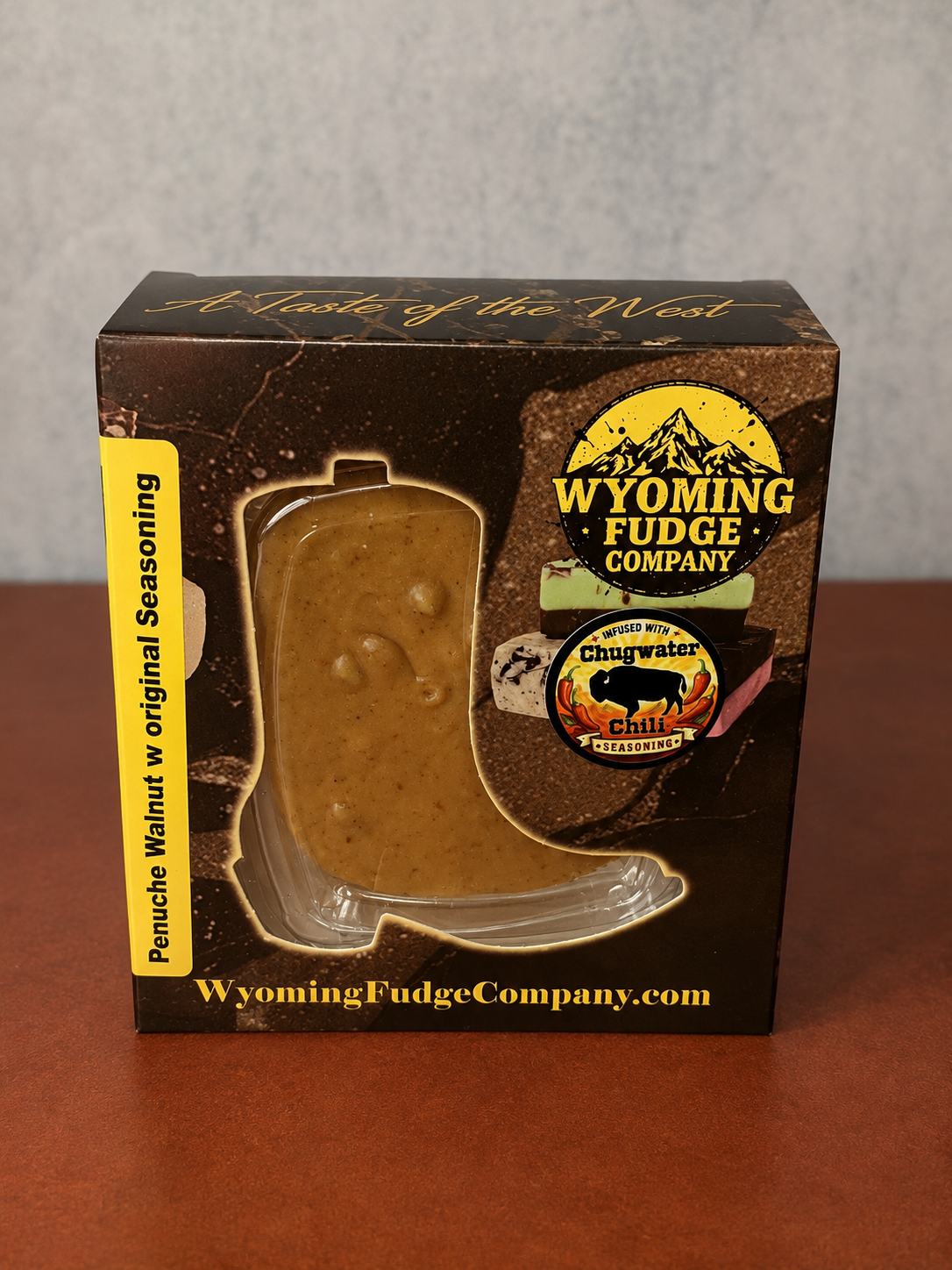 Penuche Walnut w/Original Chugwater Chili Seasoning - Wholesale 6 pack
