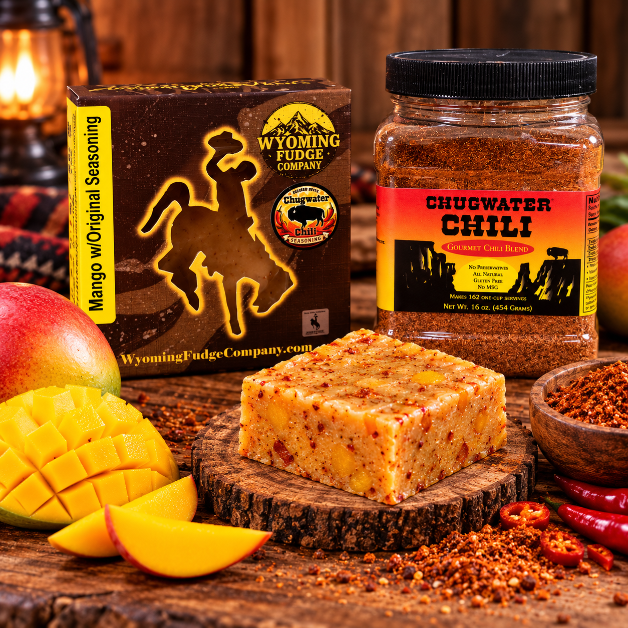 Mango Fudge with Chugwater Chili Original Seasoning