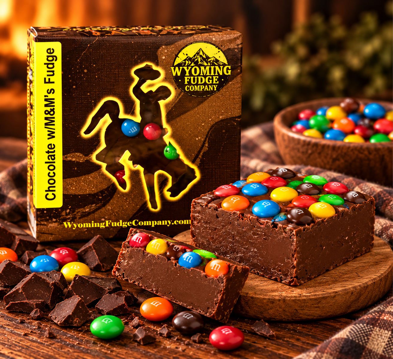 Chocolate w/M&M's Fudge