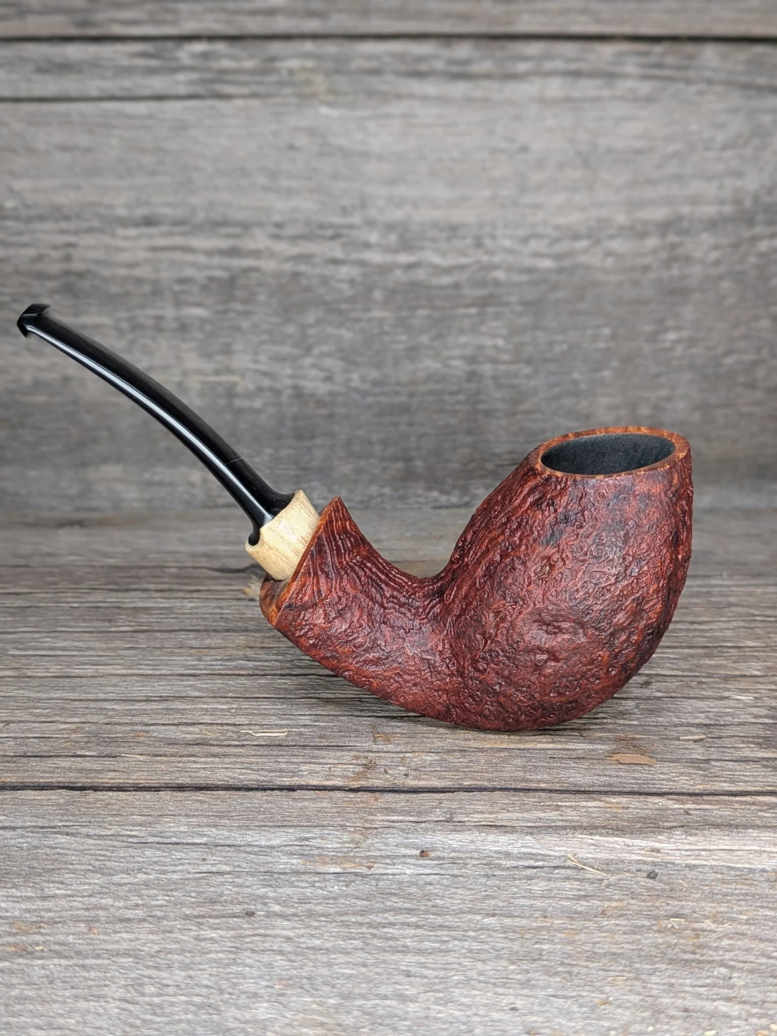 Sandblasted Blowfish with Orange