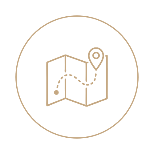 Map icon representing the postpartum recovery roadmap